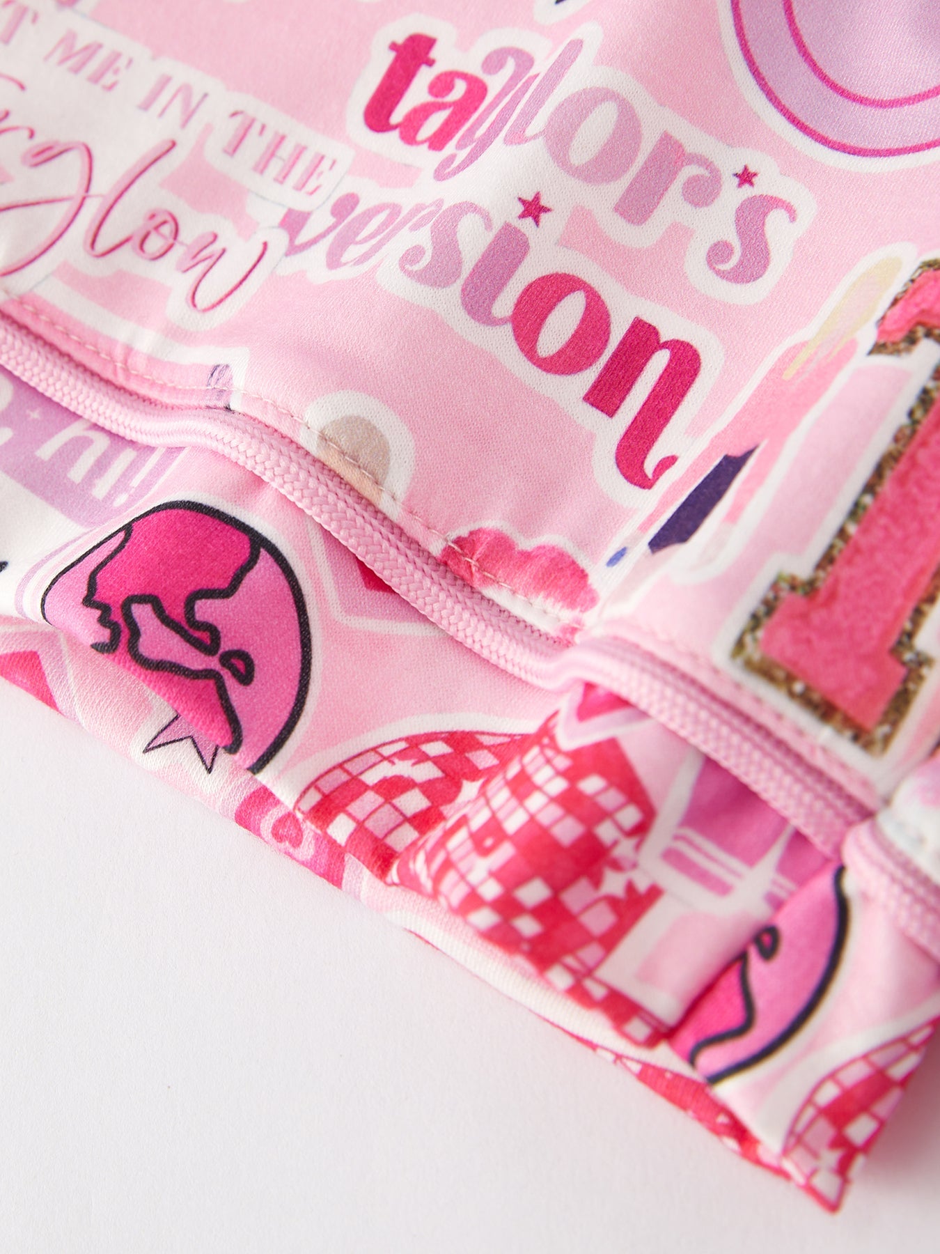 Pink Ts Lapel Button Short Sleeve Shorts Pajama Set