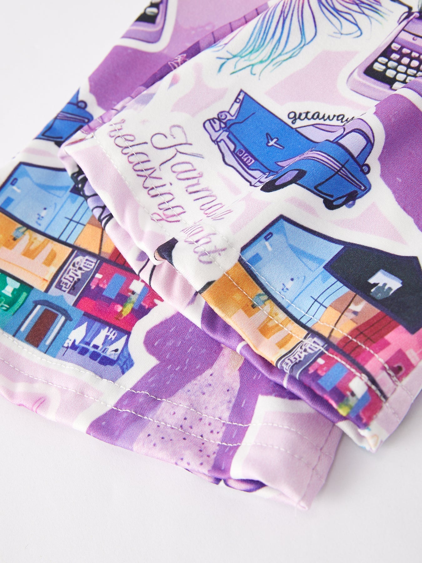 Spring And Summer Ts Print Short Sleeve Pants Set