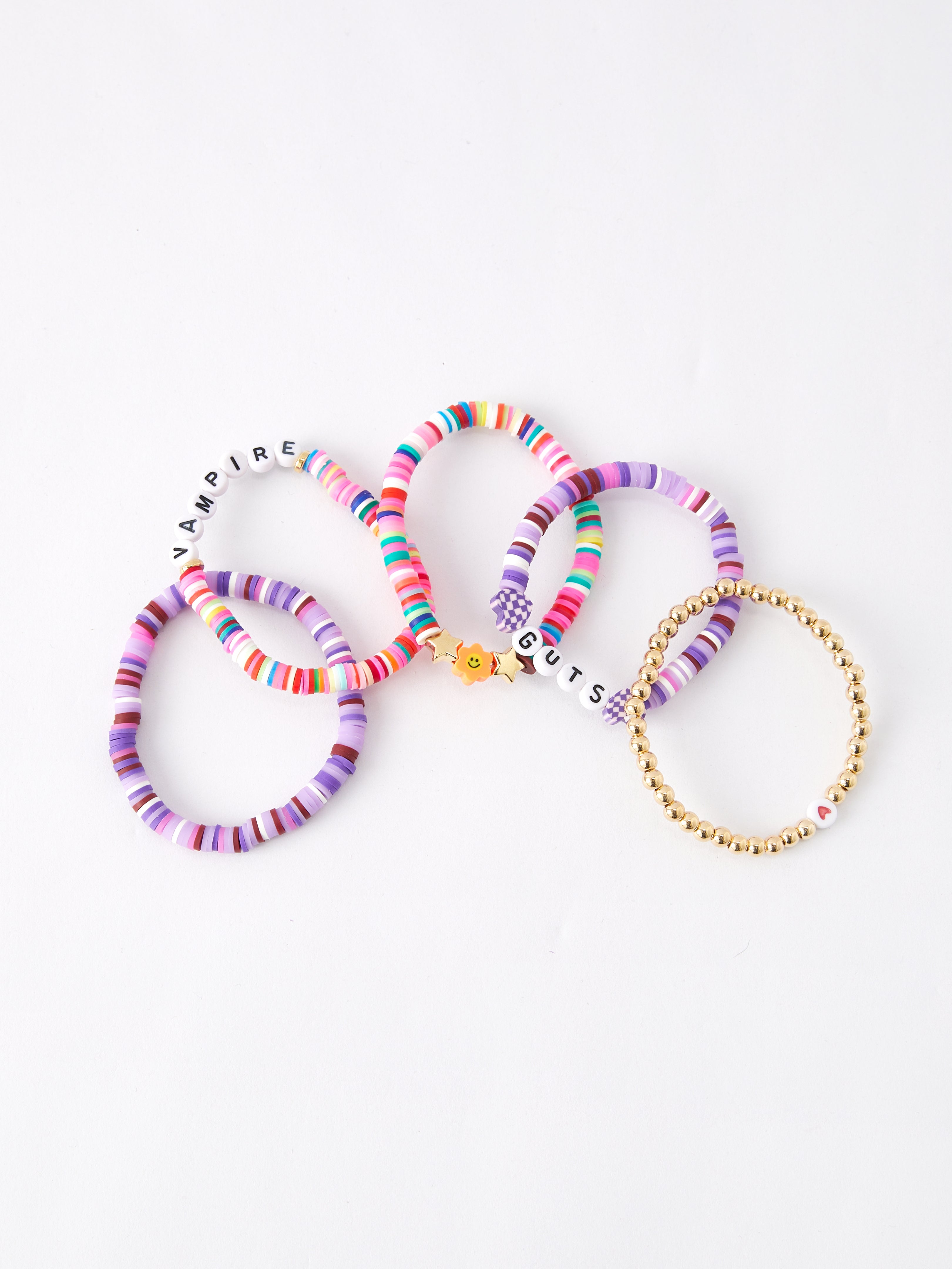 Taylor Bracelet Elastic Beaded "vampire Guts" Letter Bracelet