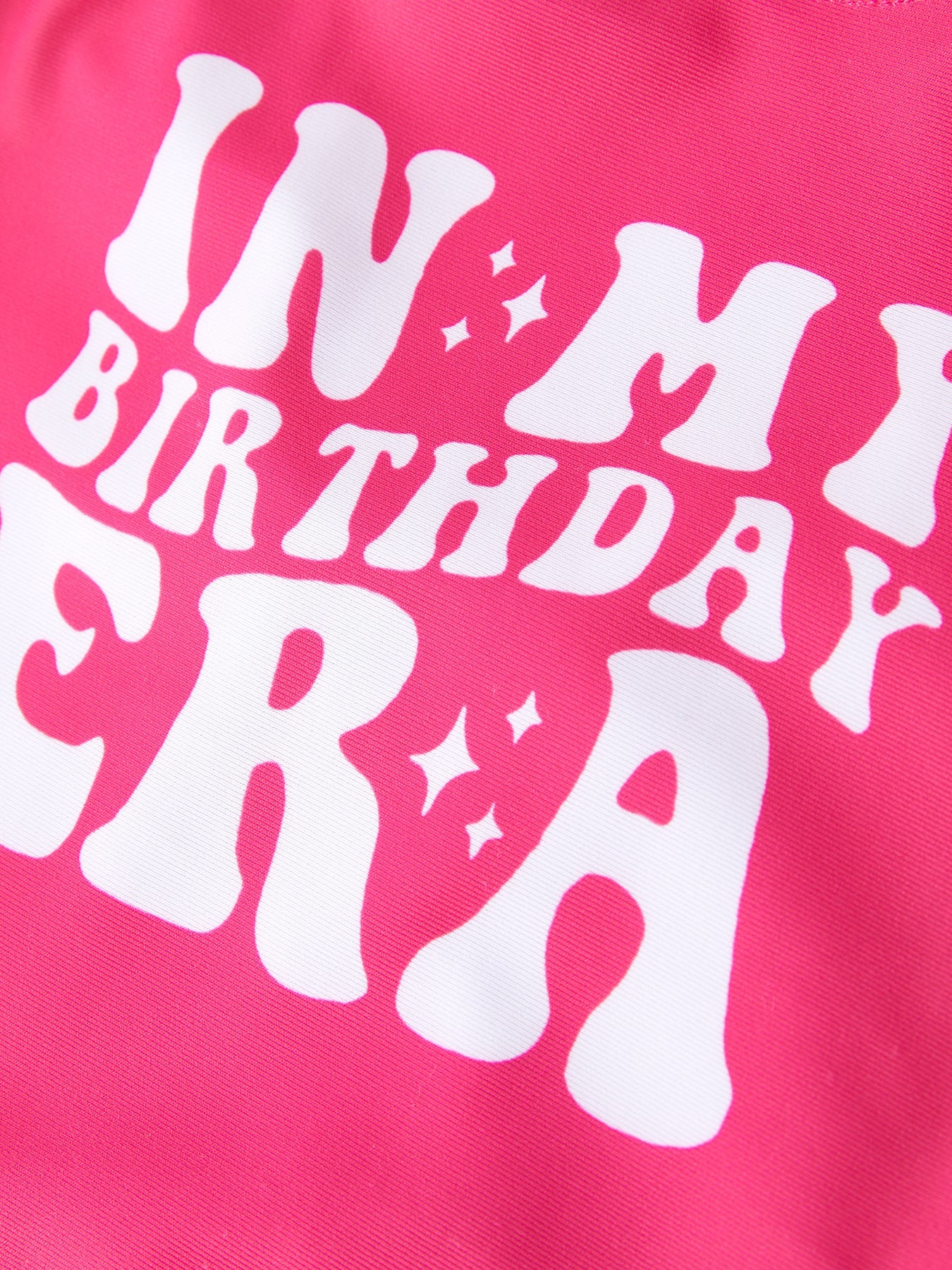 “in My Birthday Era” Girls Swimsuit