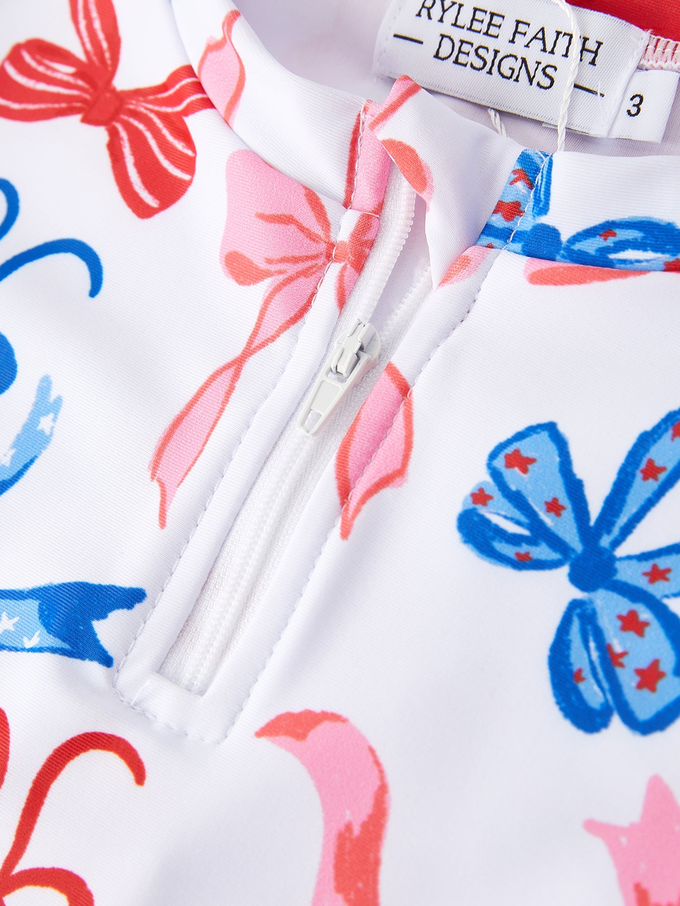 4th Of July “bow” Boutique Swimsuit