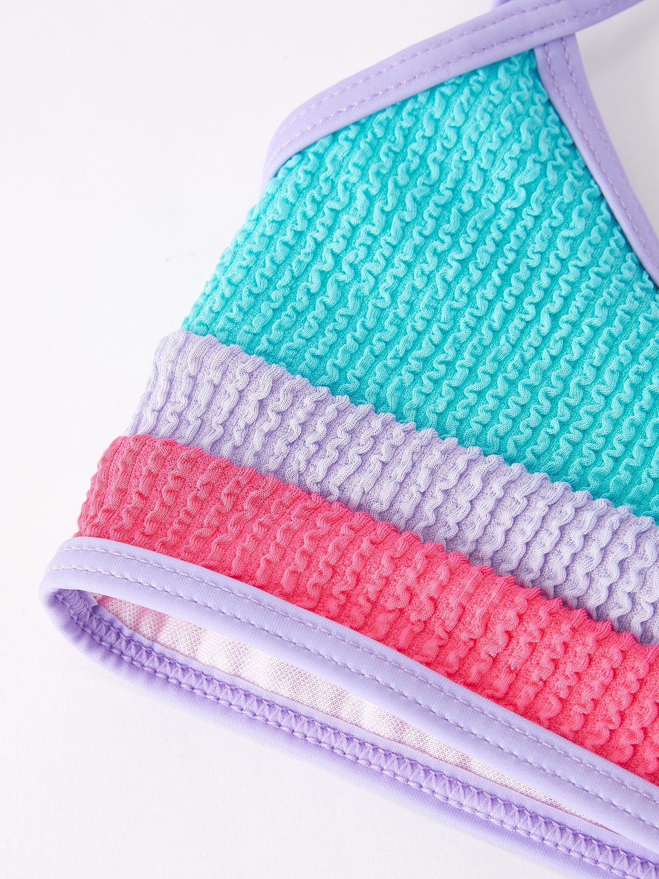 Mommy Me "blue And Red Stripes" Kid's Swimsuit