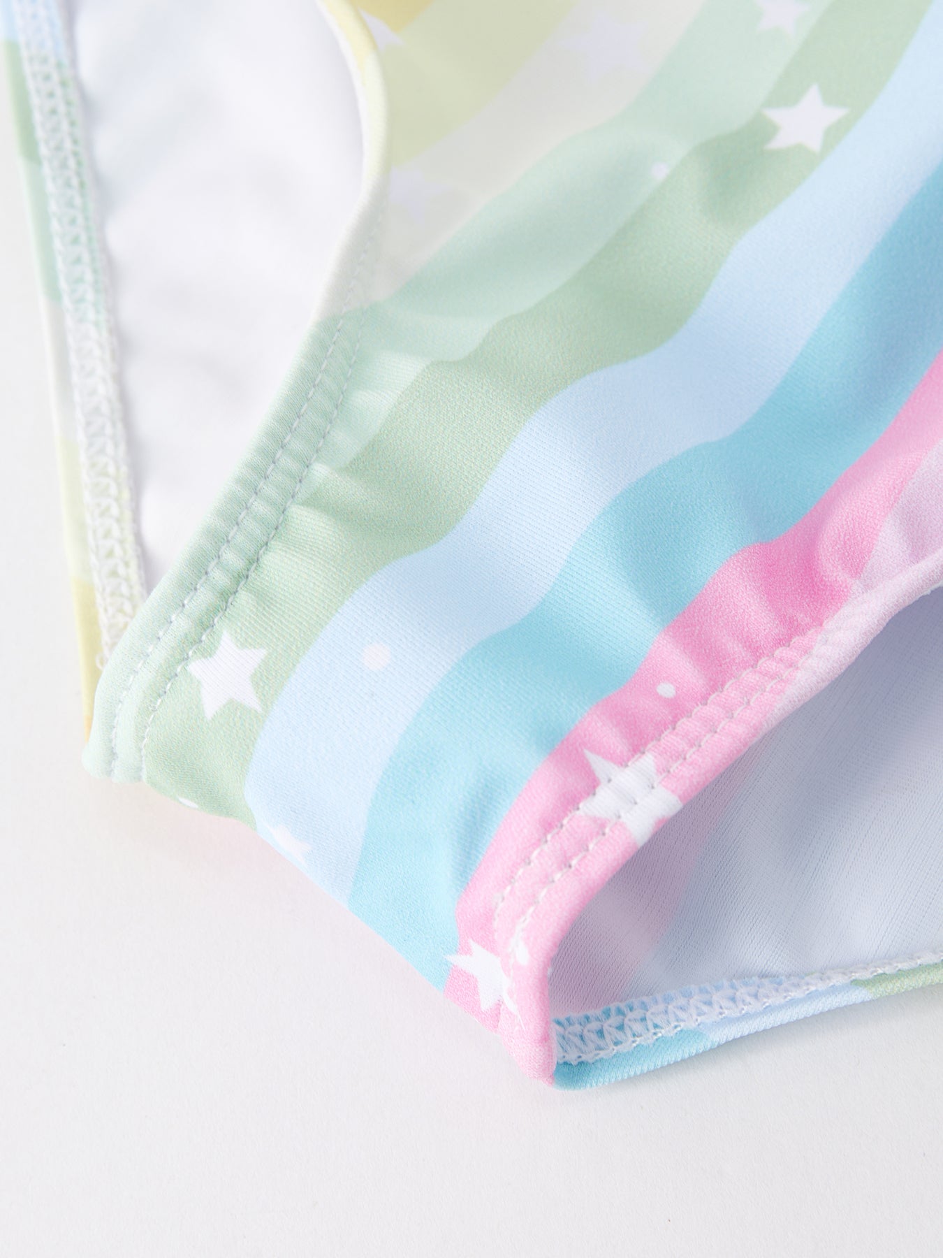 Colorful Ruffle Swimsuit