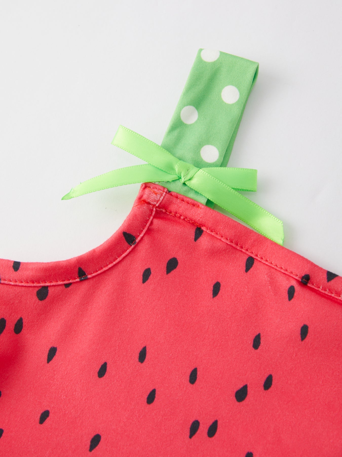 Girls Spring And Summer Watermelon Suspender Dress