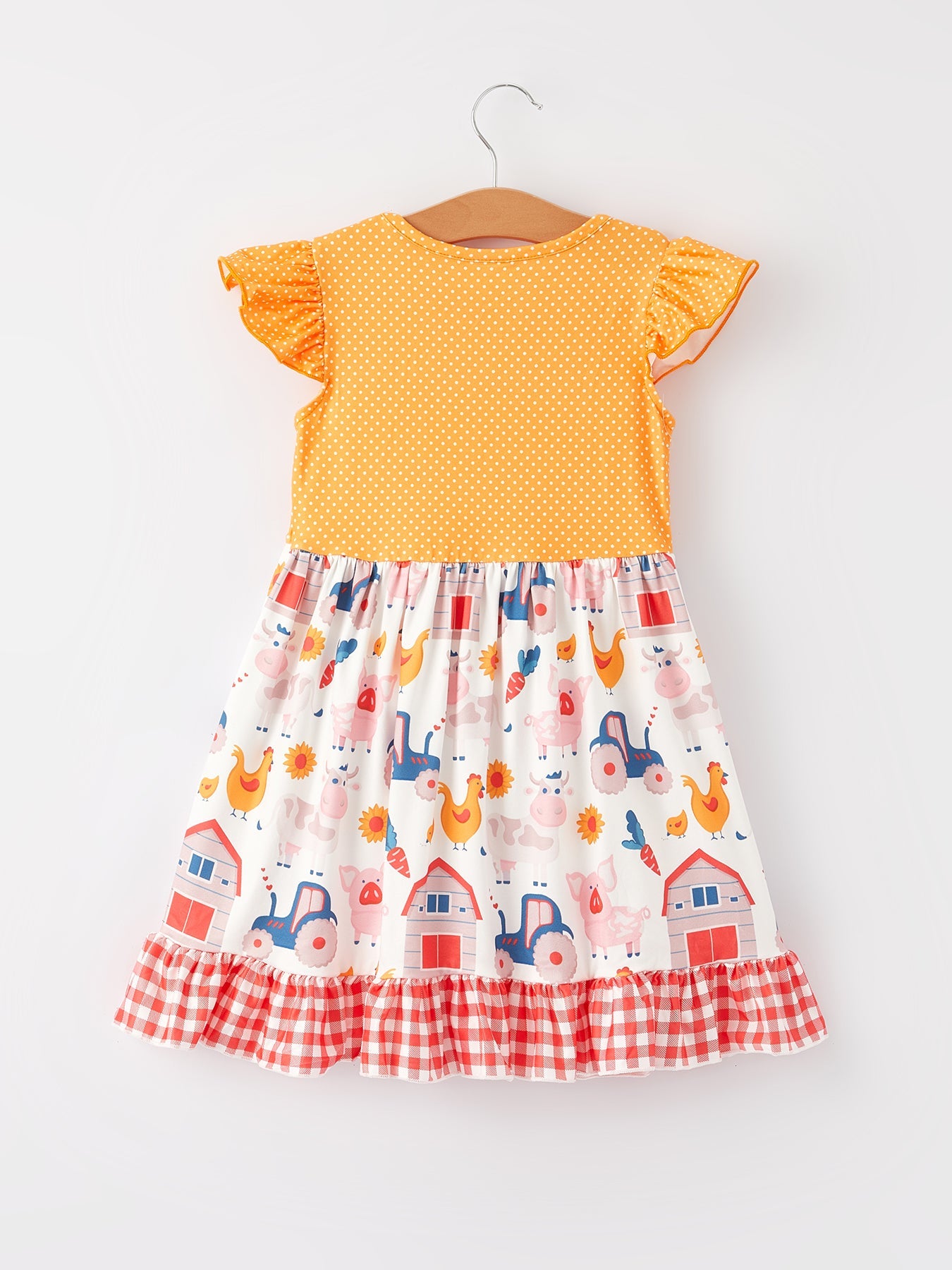 Farm Ruffle Girls Dress