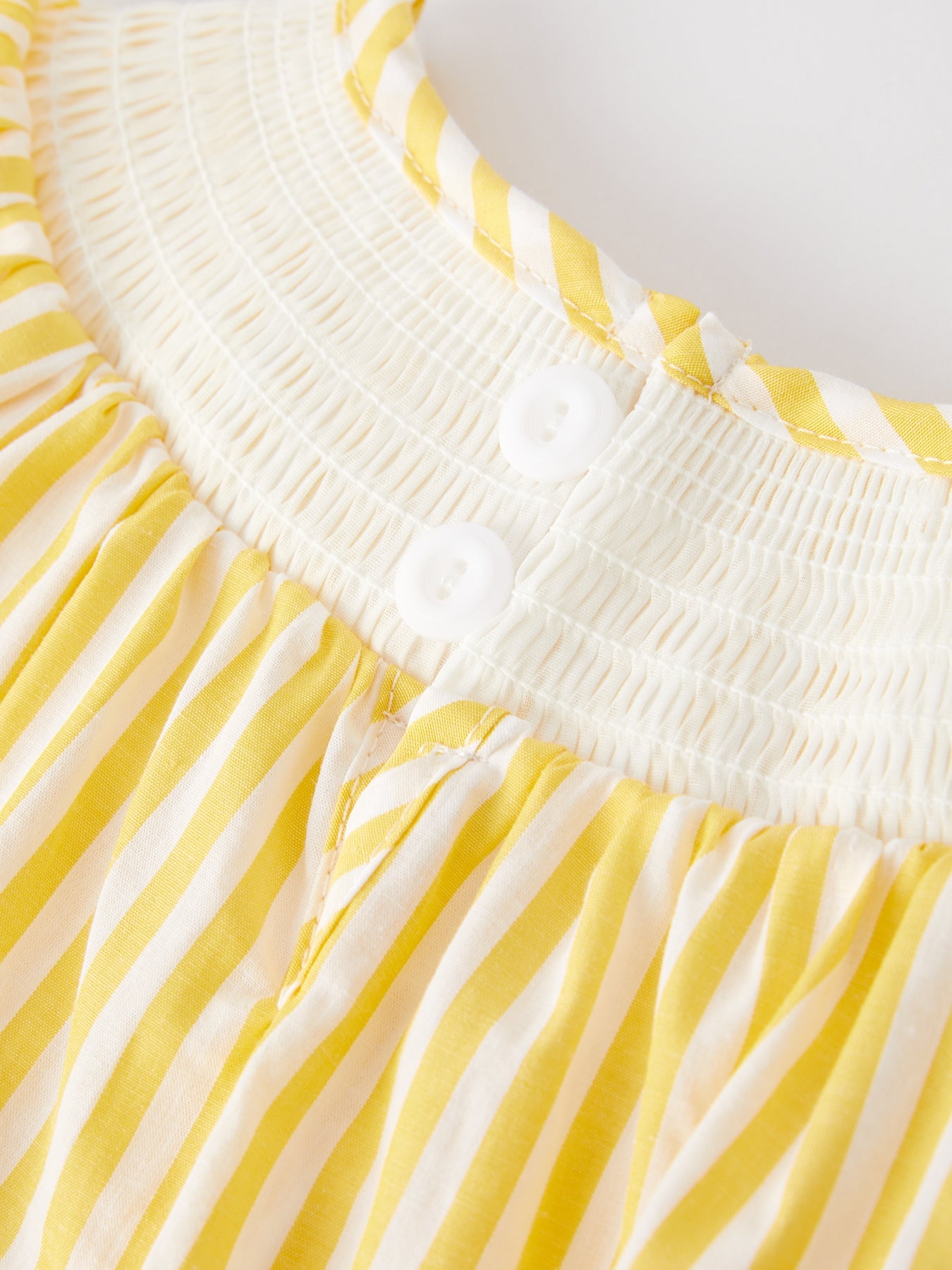 Spring/summer Chick Floral Embroidery Smocking Girls Dress