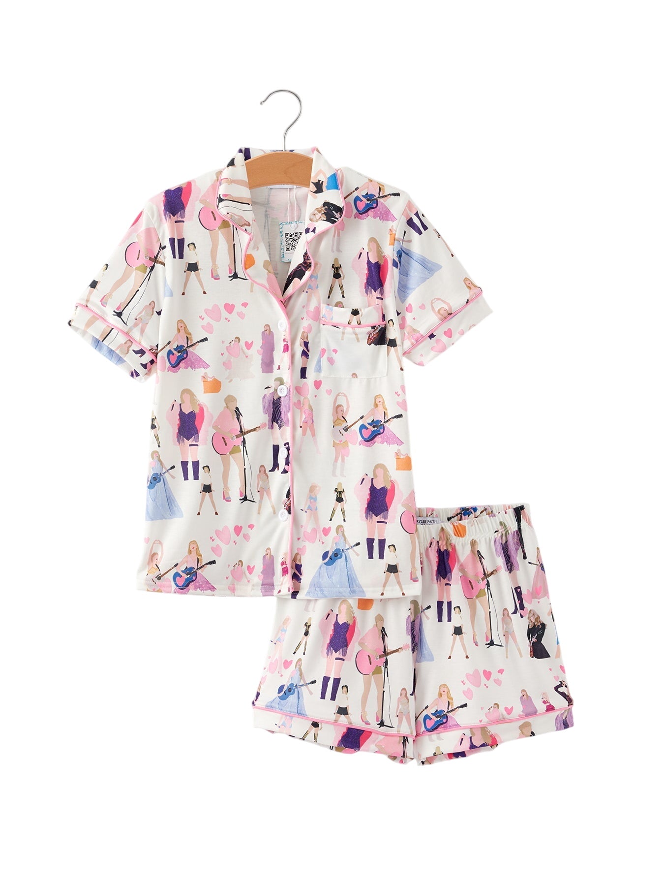 Mommy Me Ts Printed Adult Pajamas Set