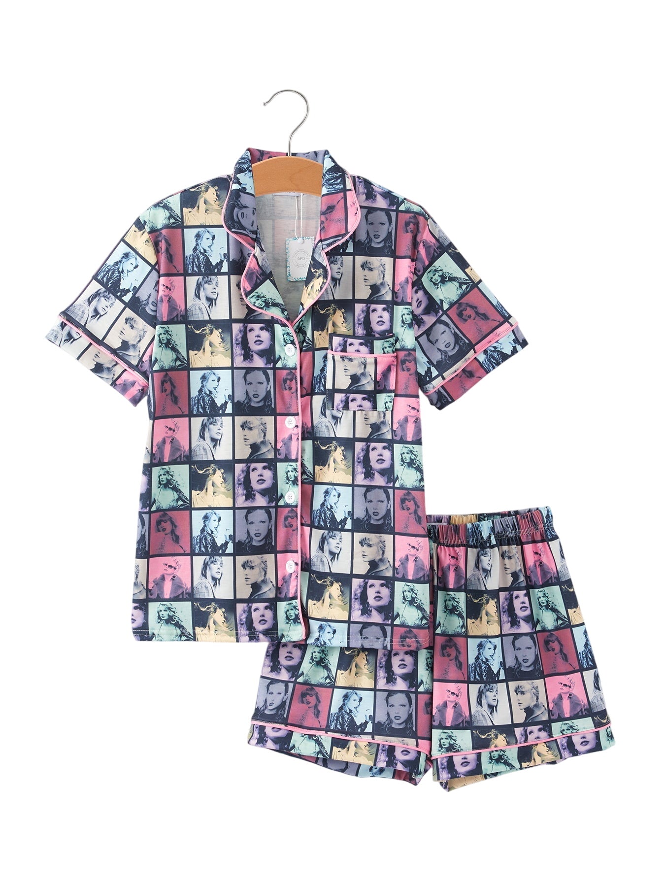Mommy Me Ts Printed Adult Plaid Pajamas Set