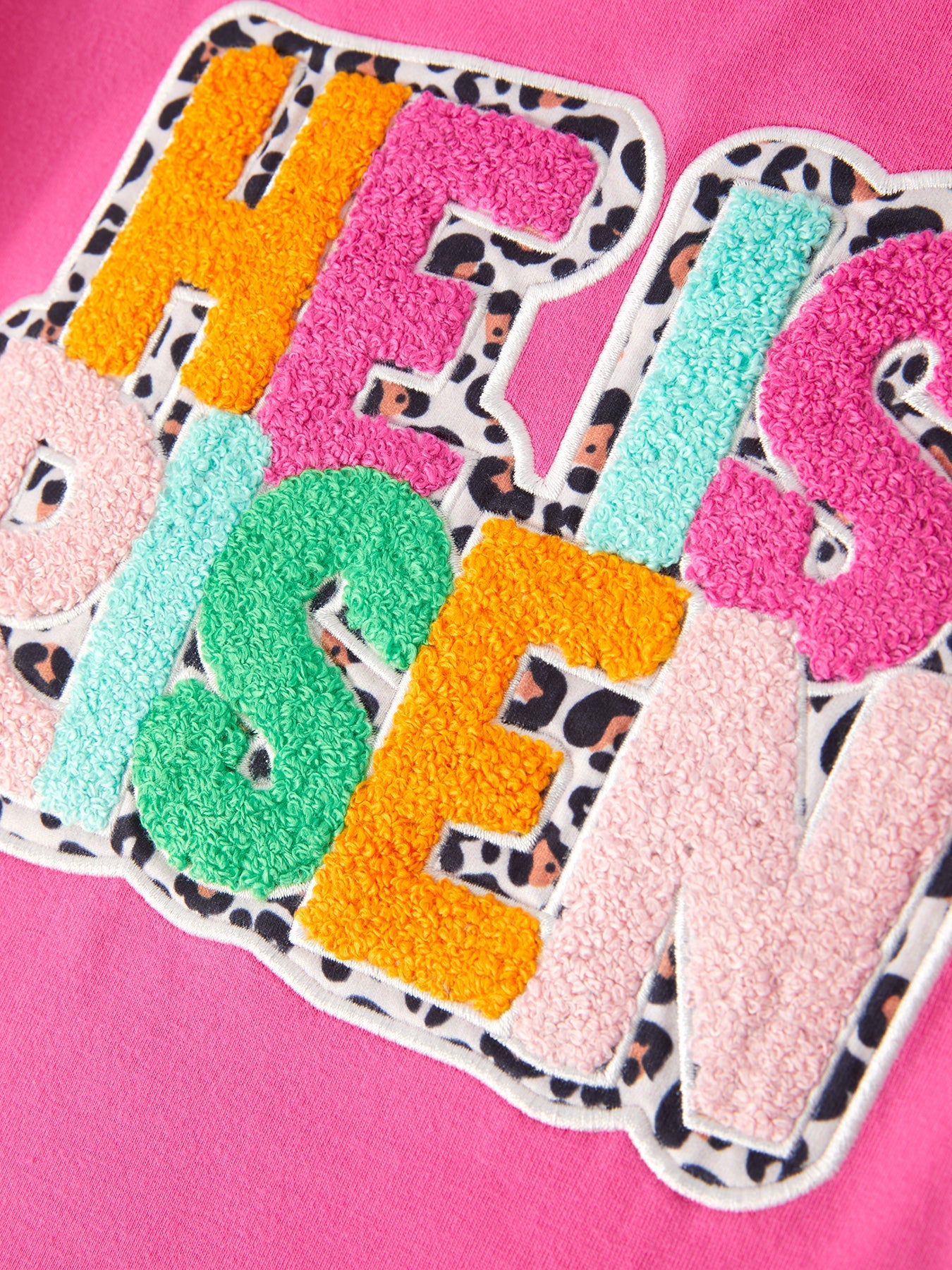 "he Is Risen" Applique Leopard Print Girls Set