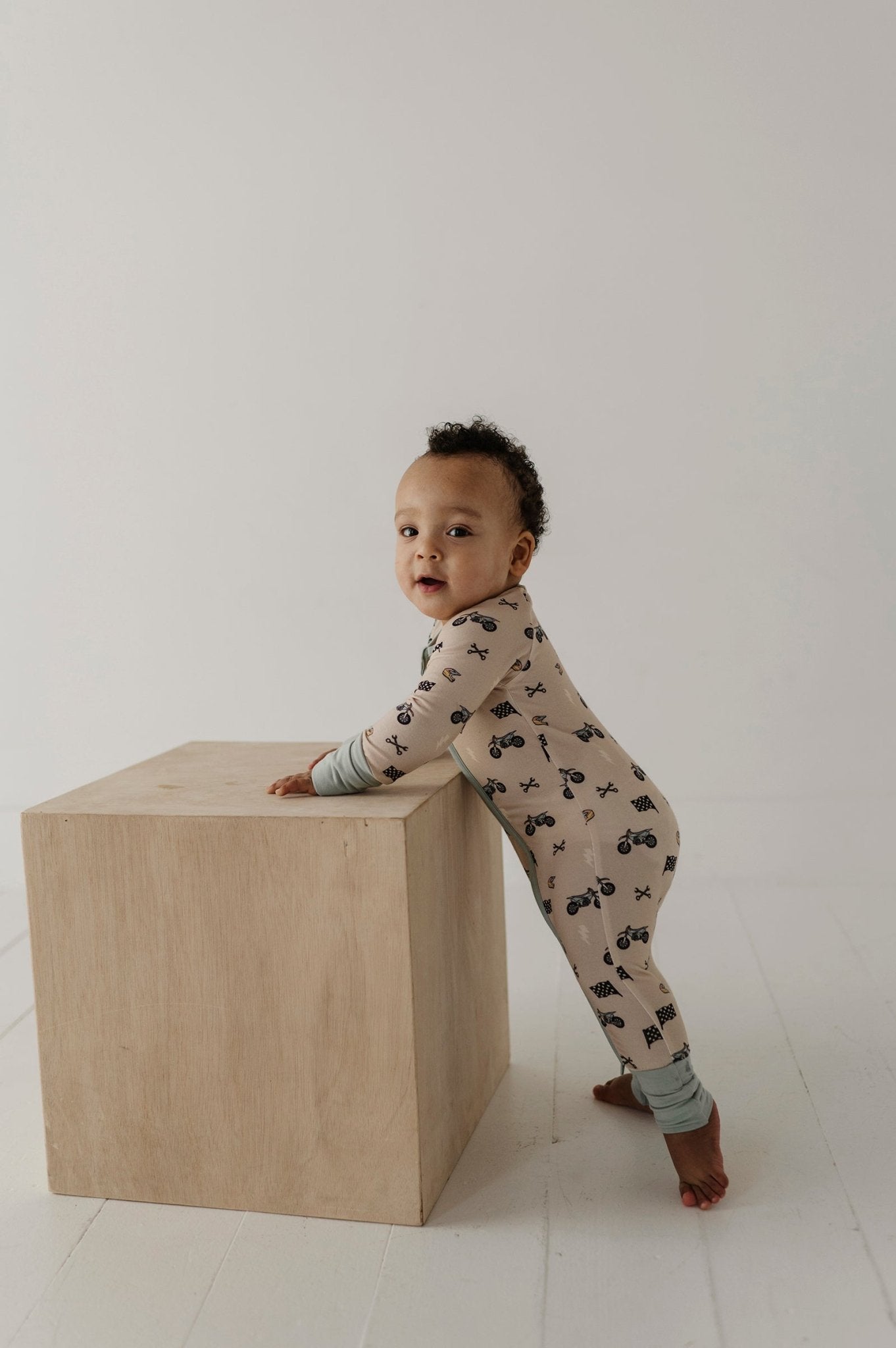 Long Sleeve Zip Romper