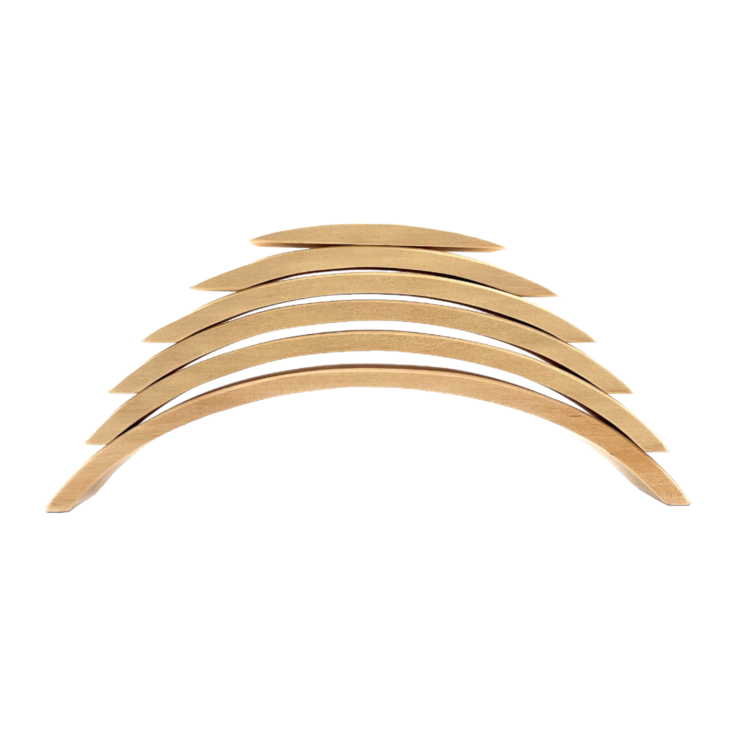 6 Pcs wooden Bridge Stacking Building Blocks In Natural Color