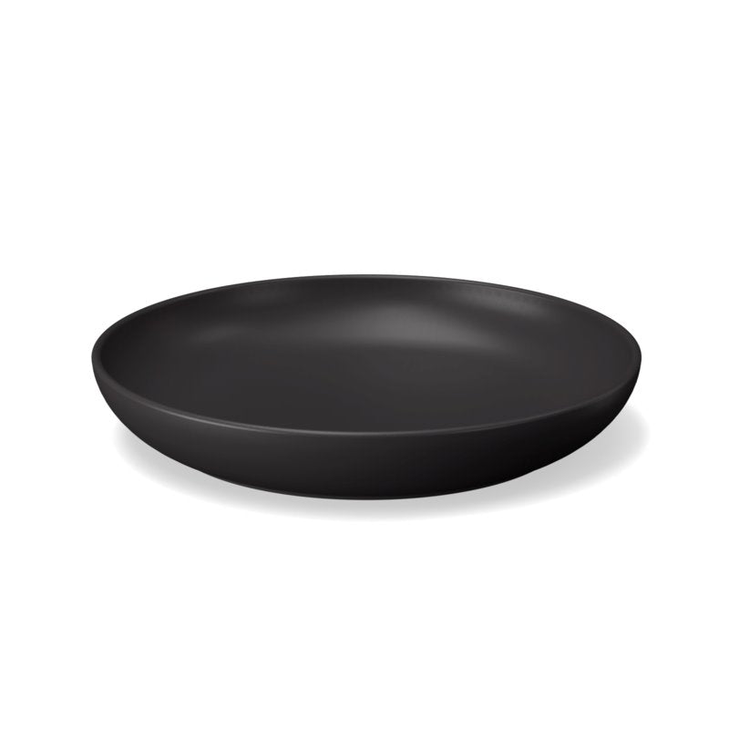Round Deep Plate - Black - Set Of 4