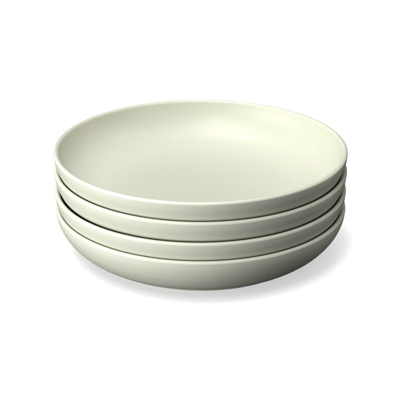 Round Deep Plate - Off White - Set Of 4