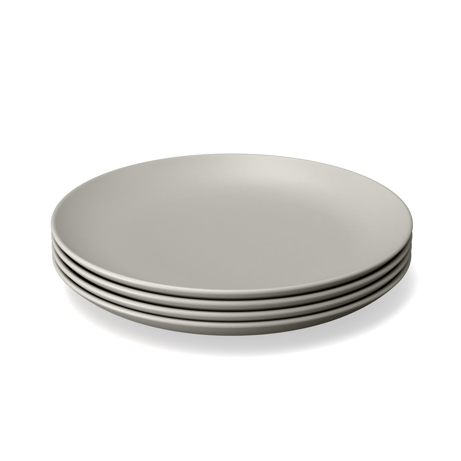 Round Medium Plate - Stone - Set Of 4
