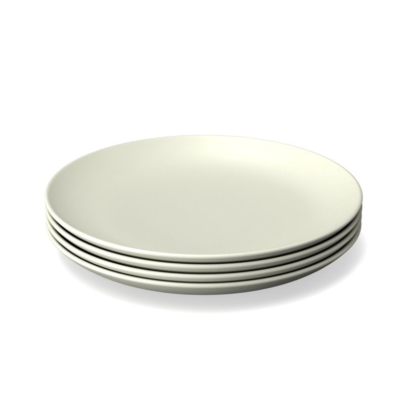 Round Medium Plate - Off White - Set Of 4