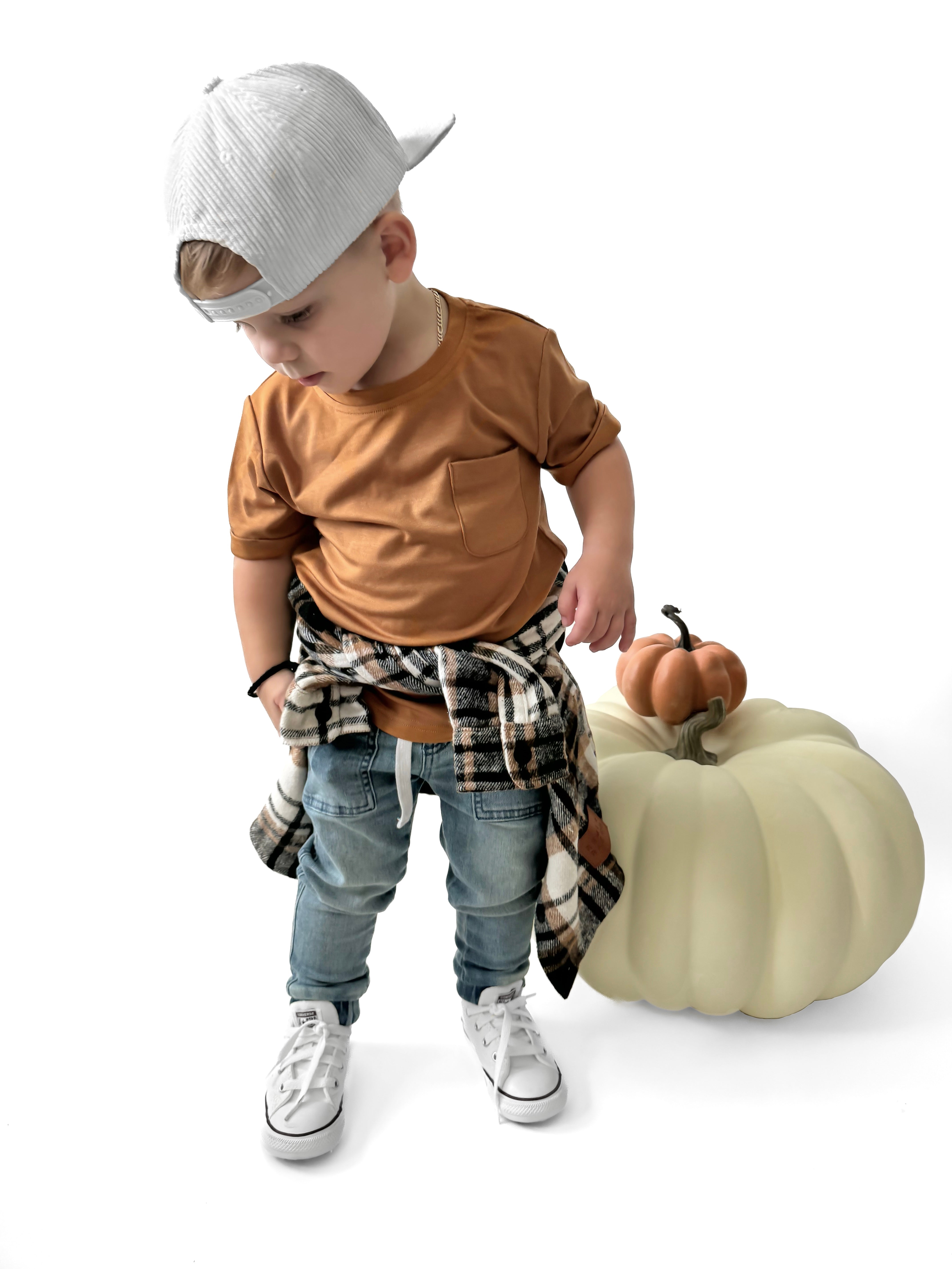 Bamboo Pocket Tee - Caramel