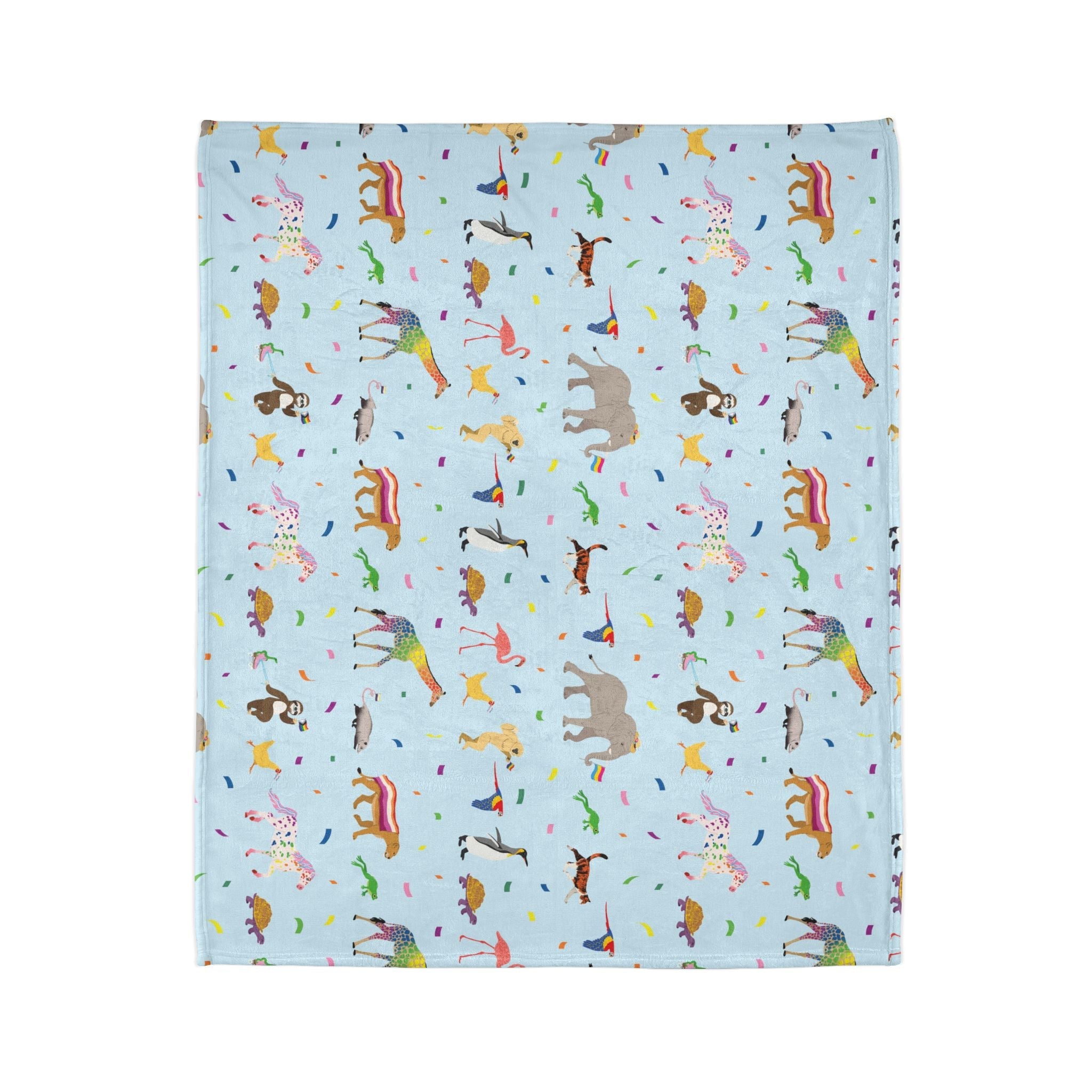 Rainbow On My Parade Pride 2025 Rainbow Flag Cozy Throw Blanket 50"x60"