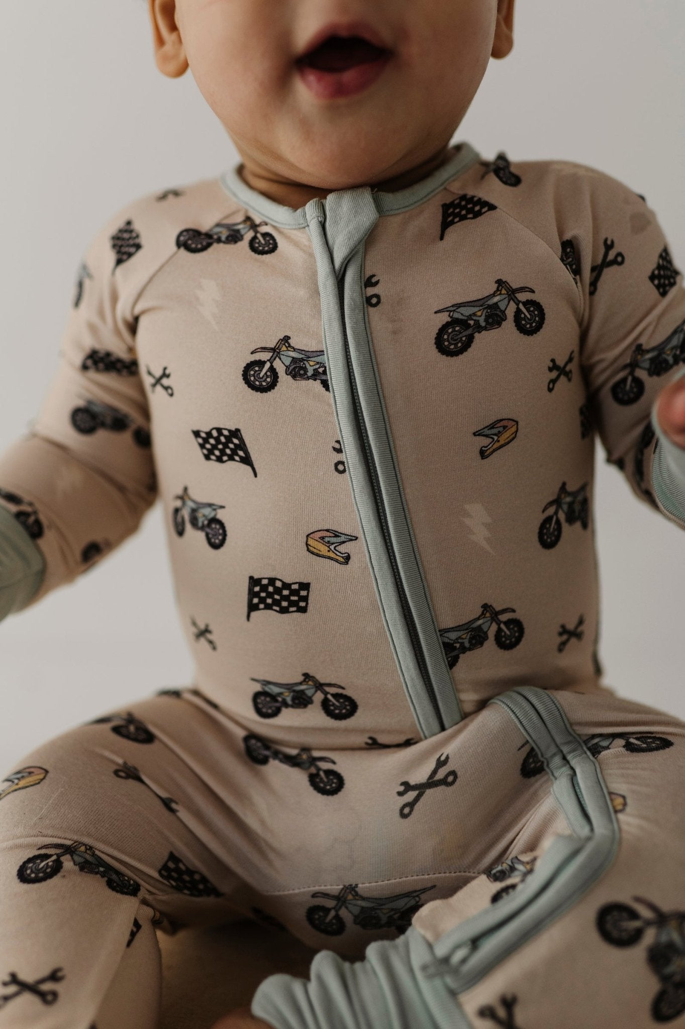 Long Sleeve Zip Romper