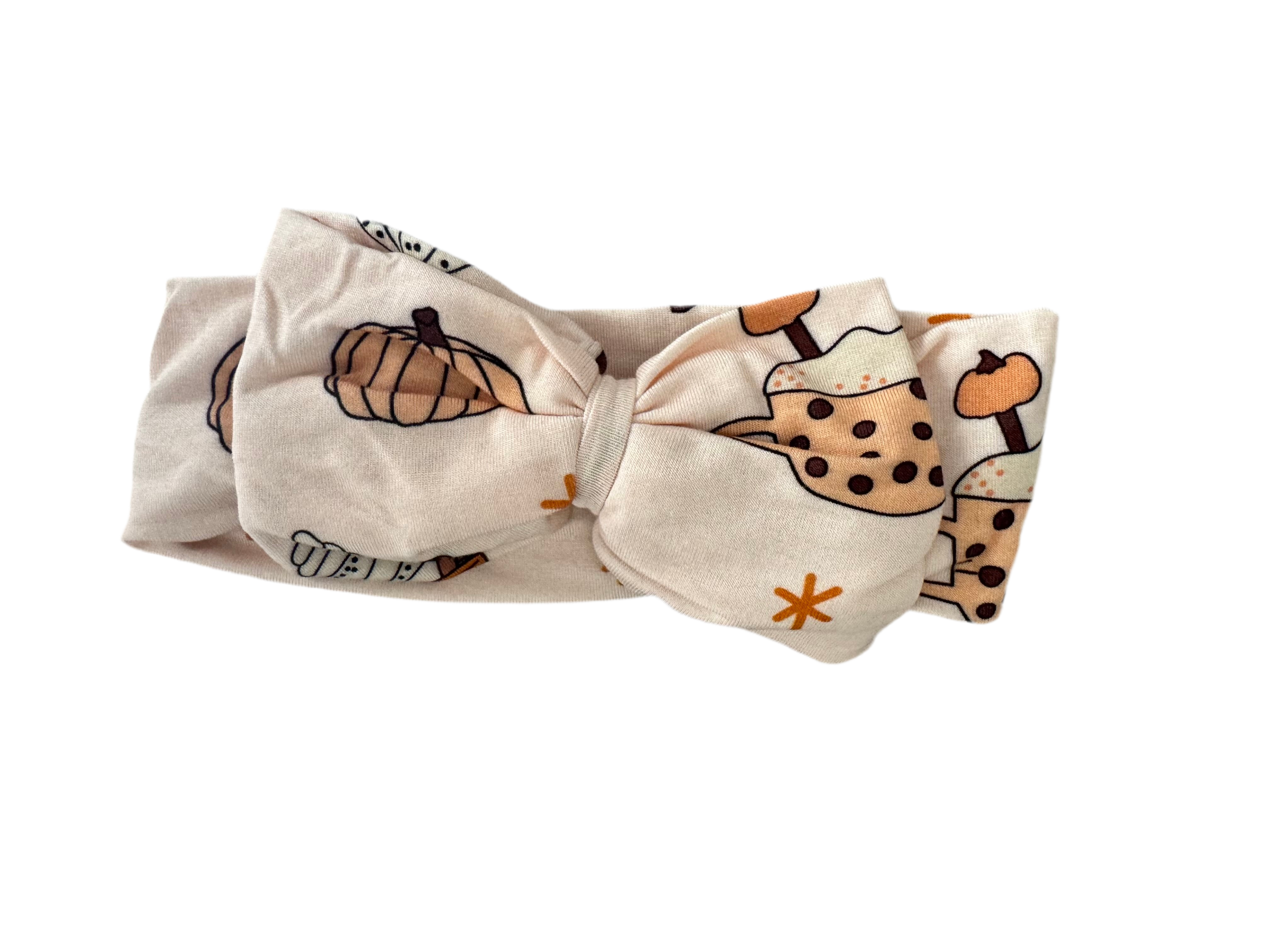 Pumpkin Spice (bow Headband)