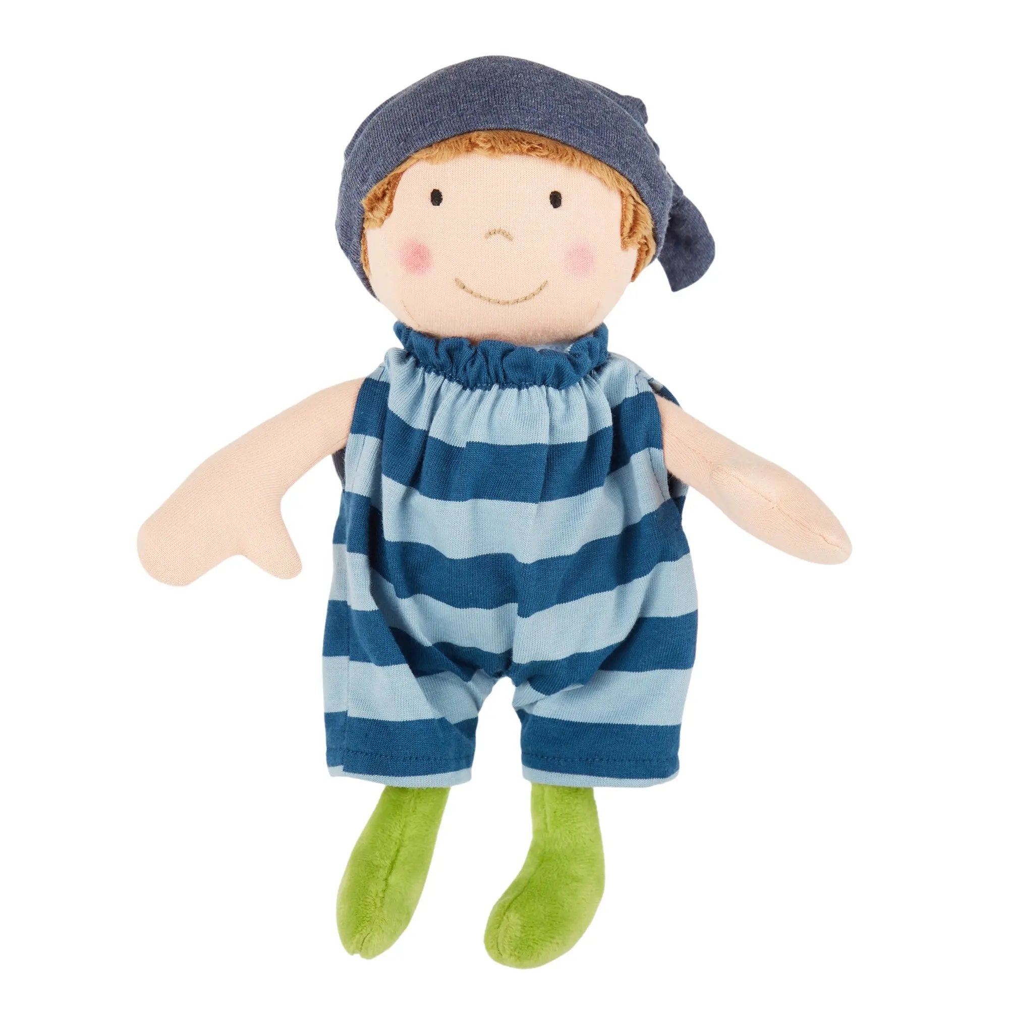Plush Doll With Blue Outfit