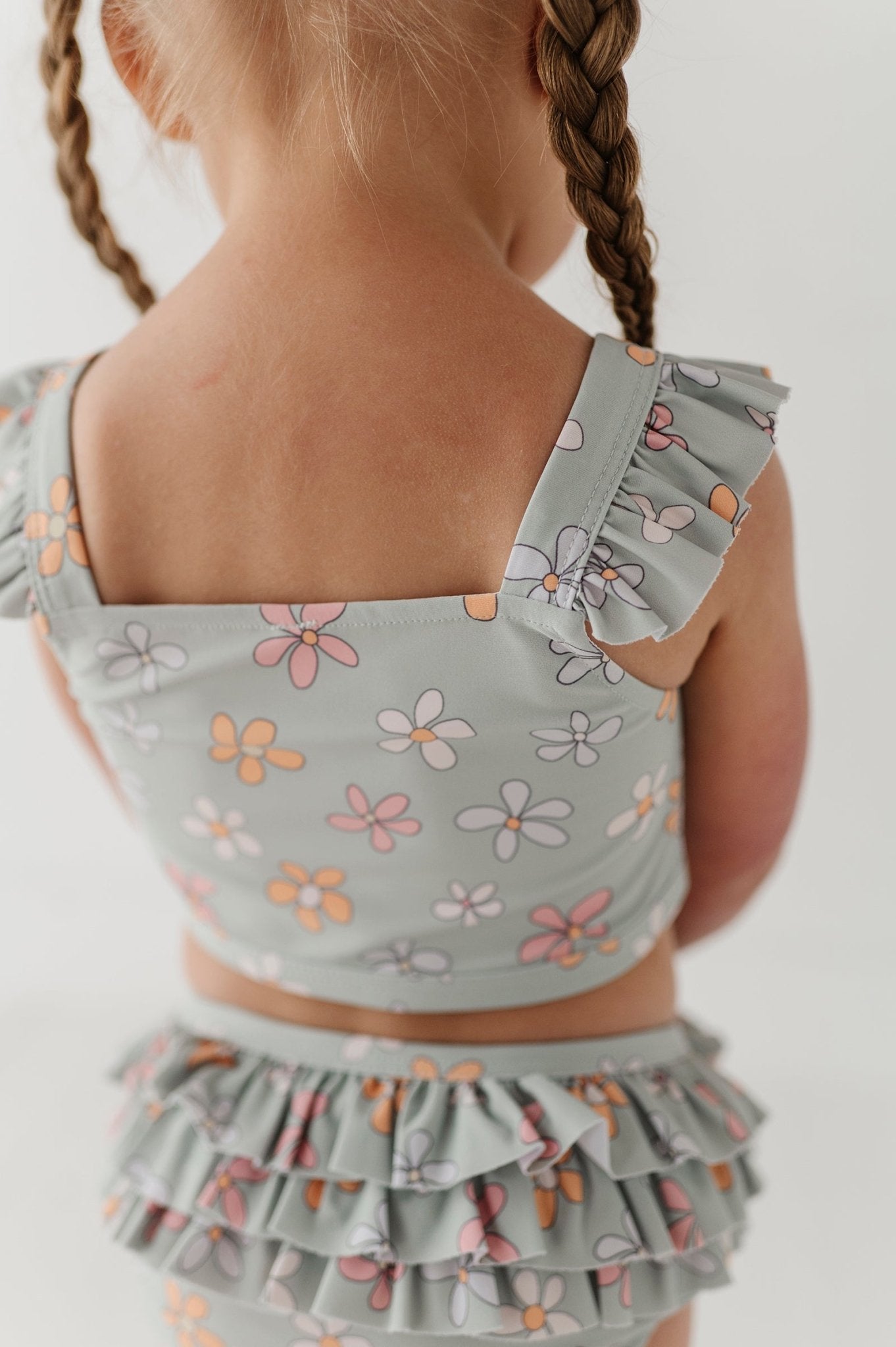 Girl's Two-piece Ruffle Swimsuit