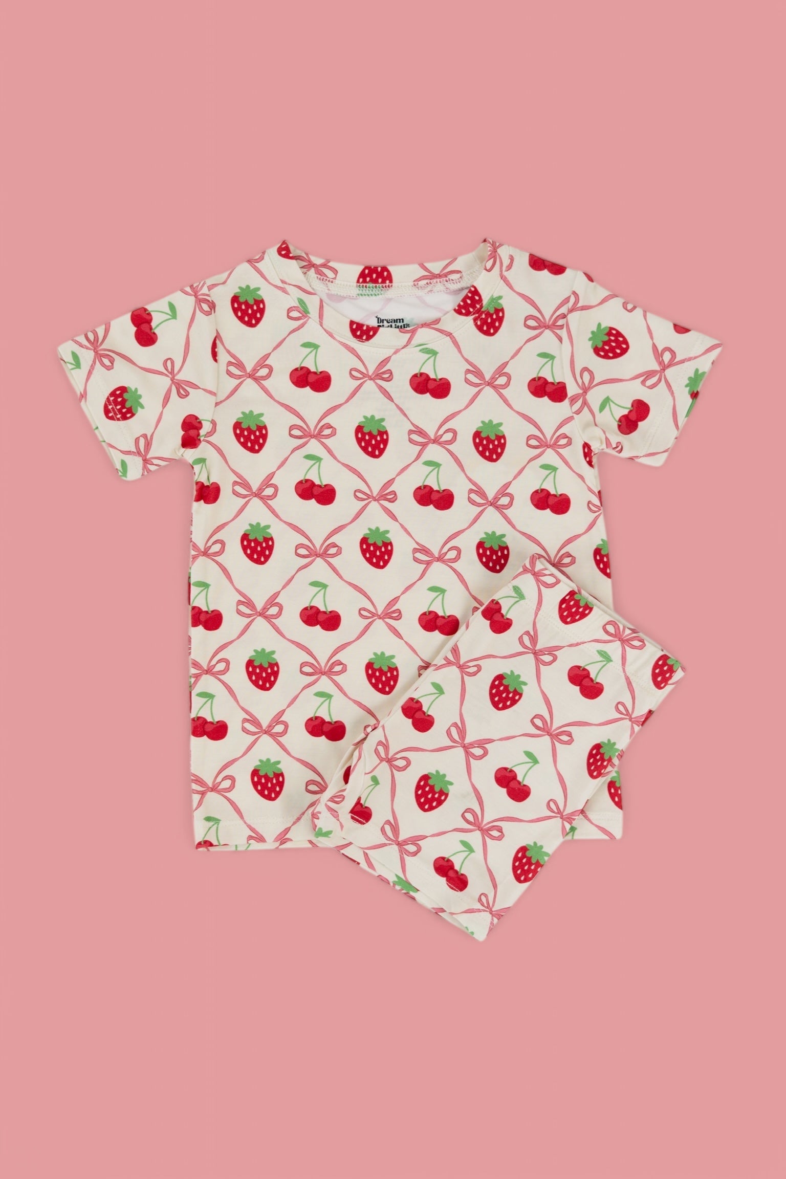 Cherry Bow Berry Dream Short Set