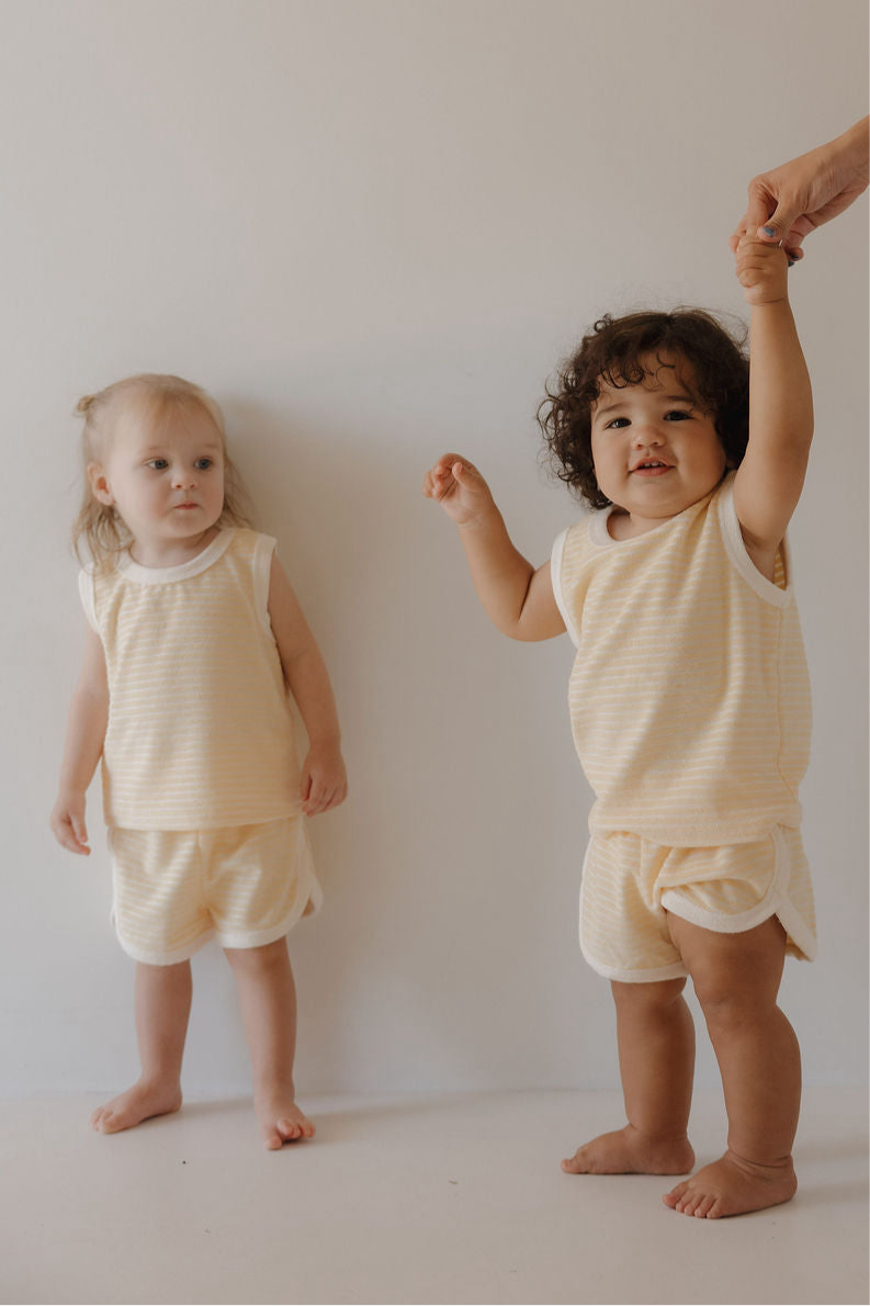 Terry Tank Short Set | Creamsicle