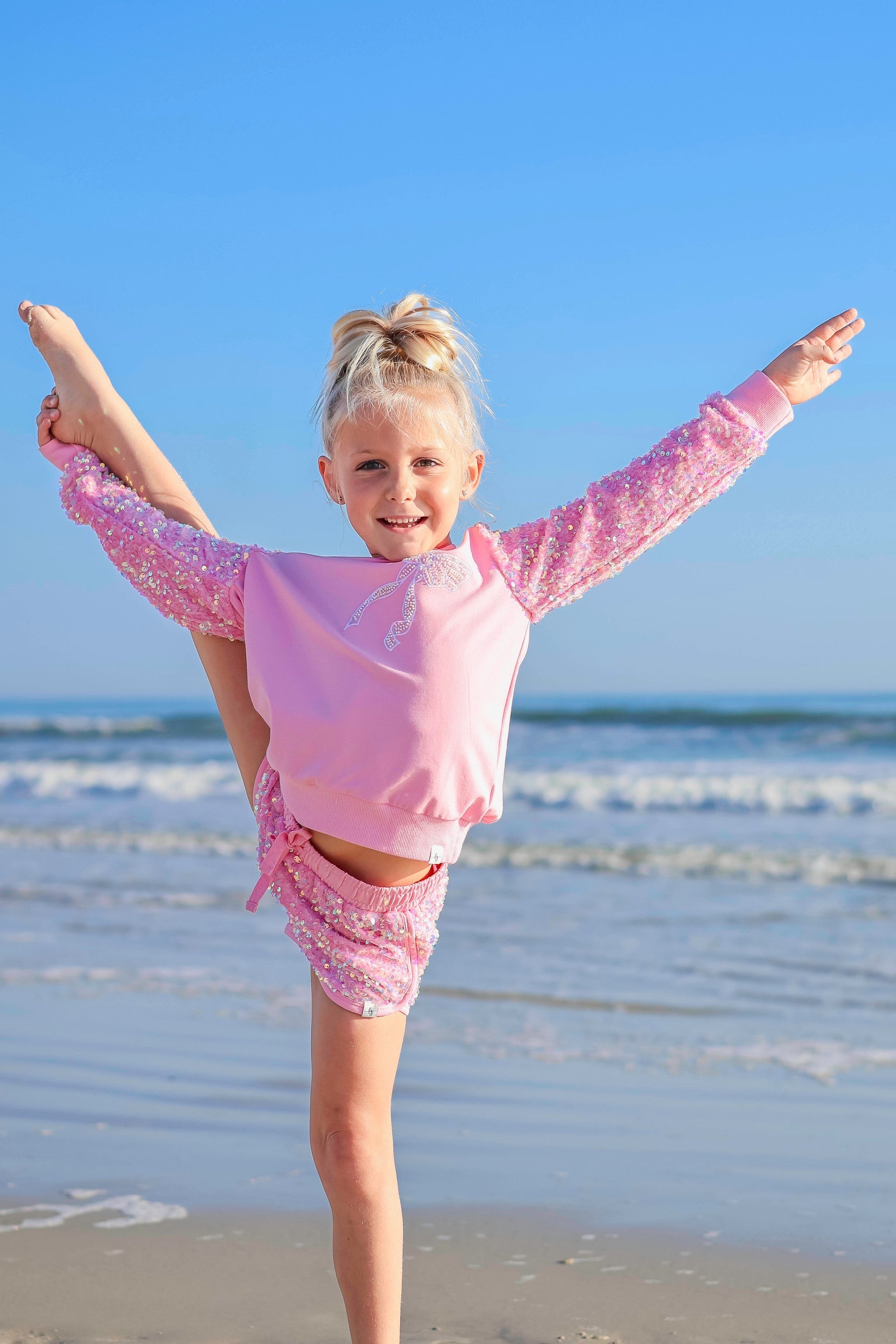 *preorder-mid July Delivery* Sparkle Sport Set ~ Bow