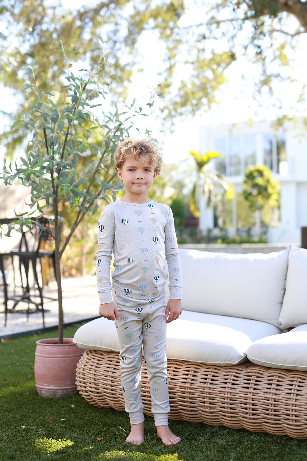 Hot Air Balloon Pj- Grey