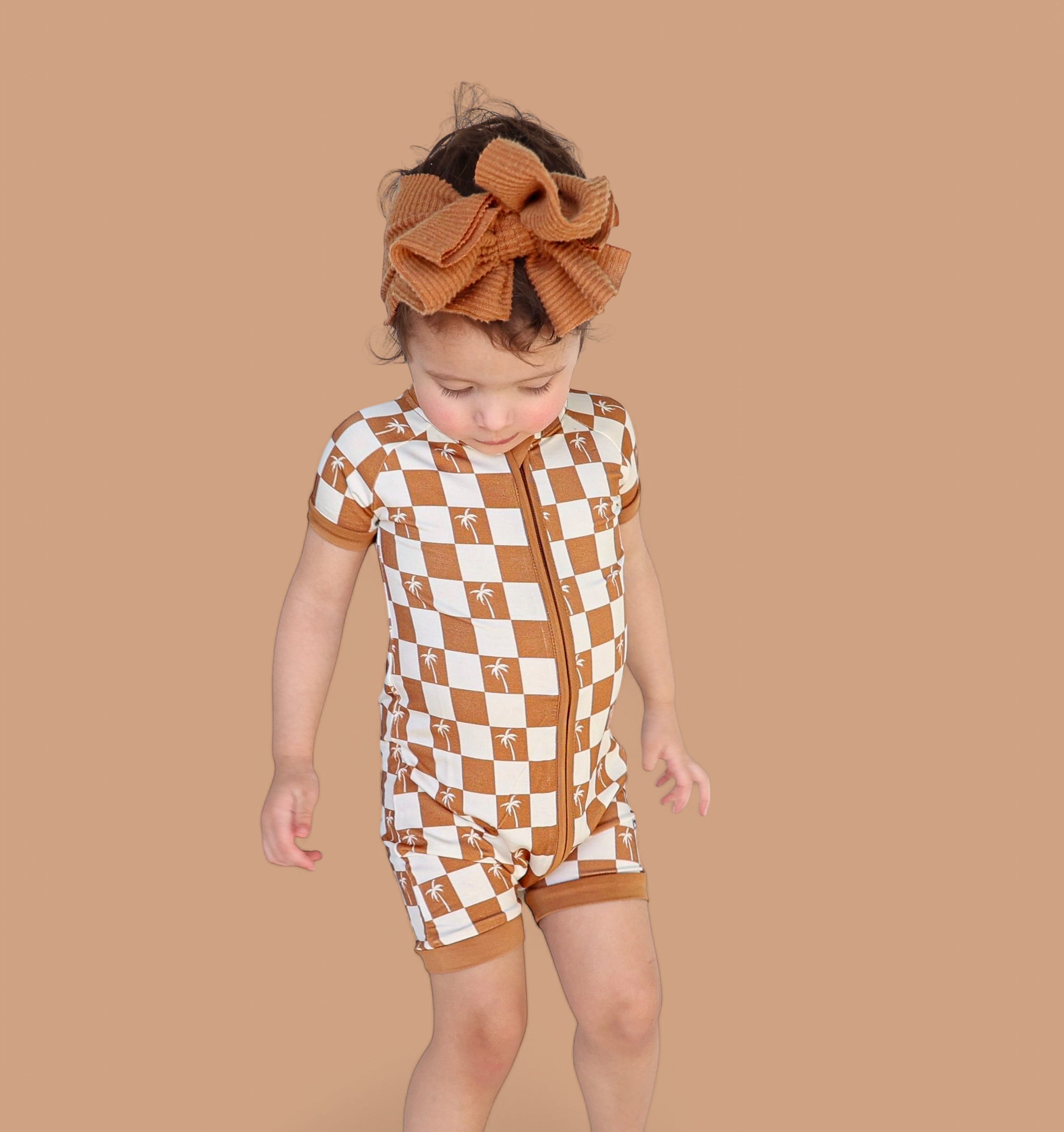 Exclusive Sandy Beach Checkers Dream Shortie