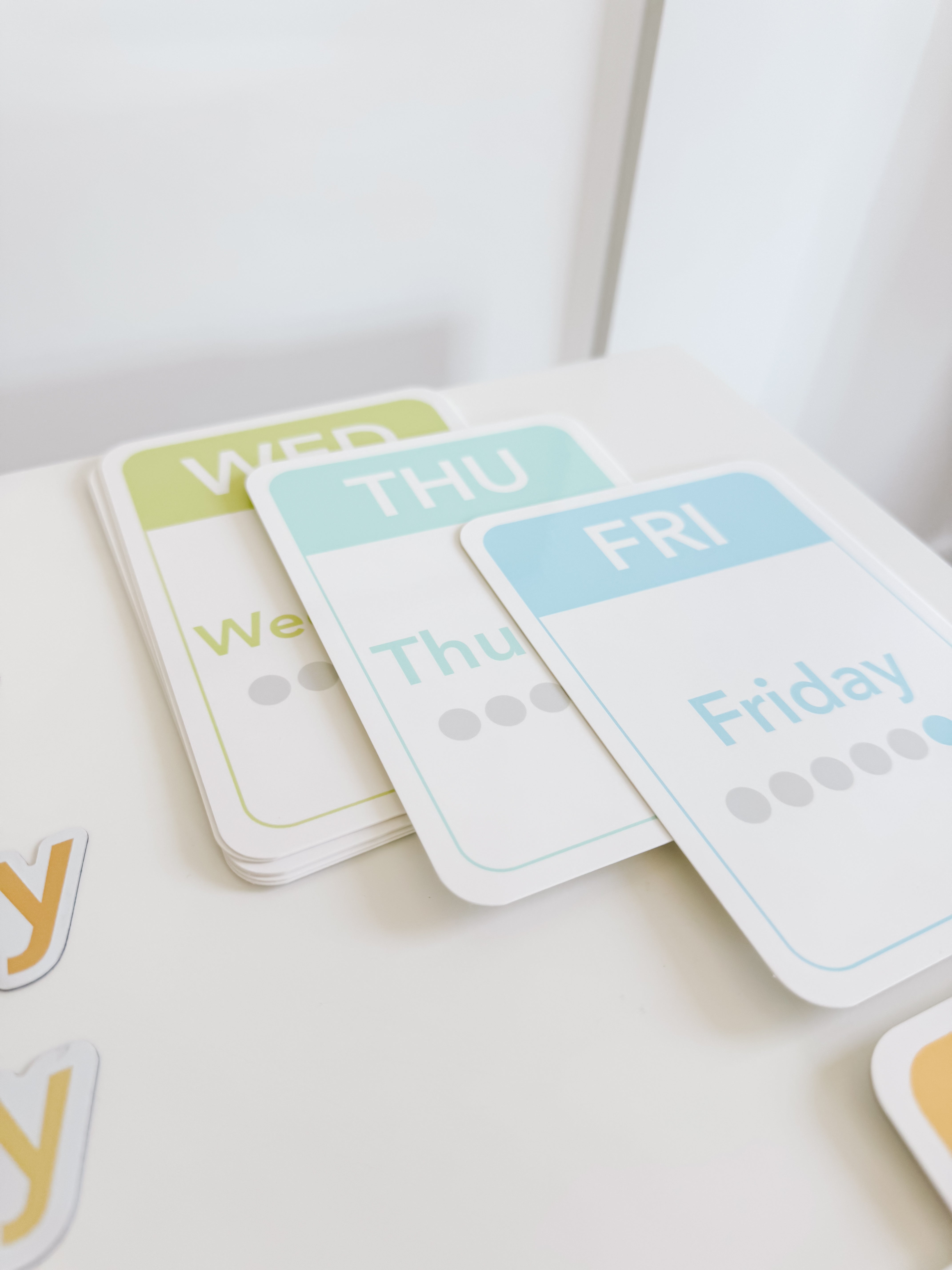 Days, Months, Seasons Flashcards And Magnets