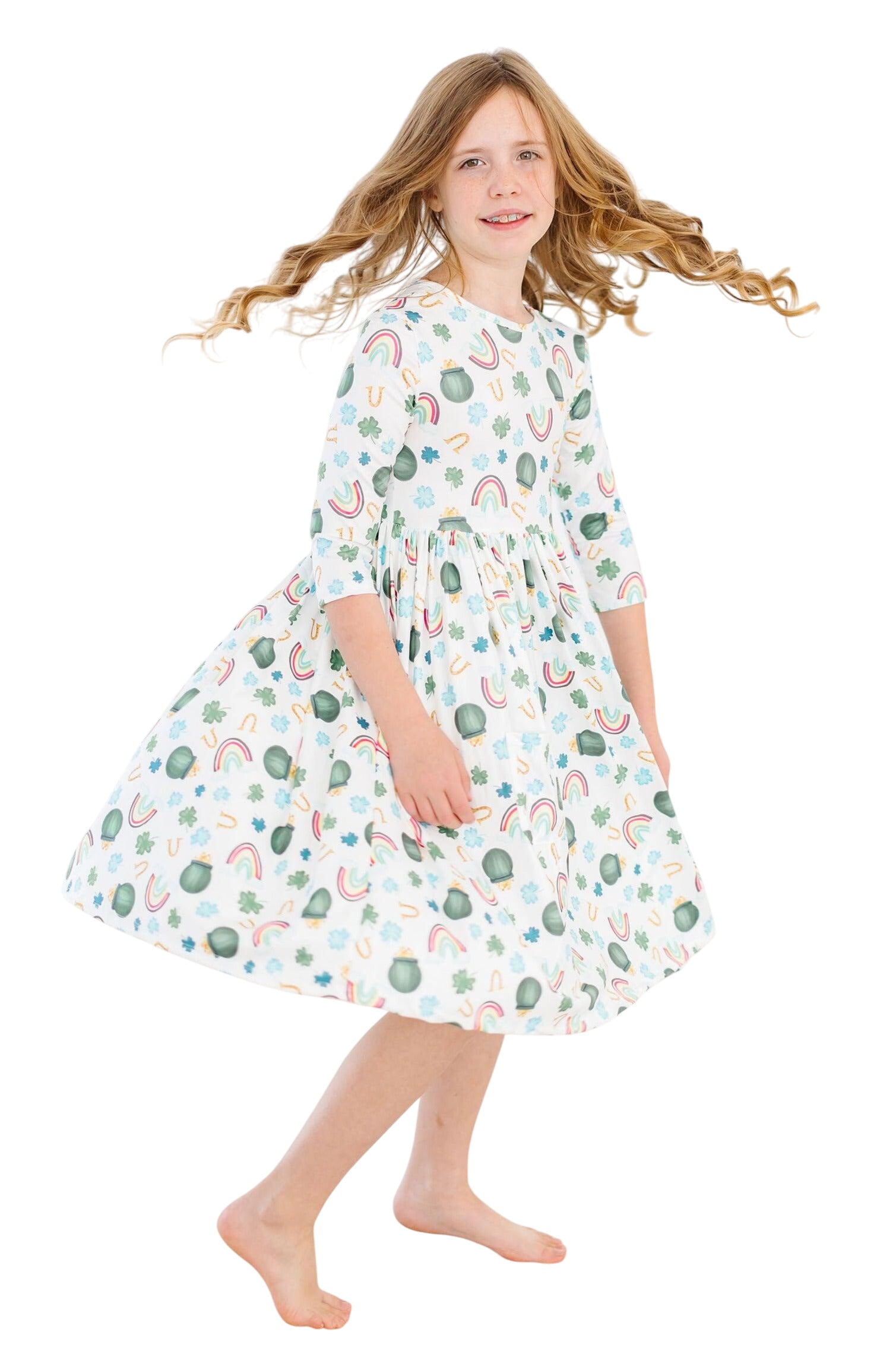 Luck Of The Irish Pocket Twirl Dress