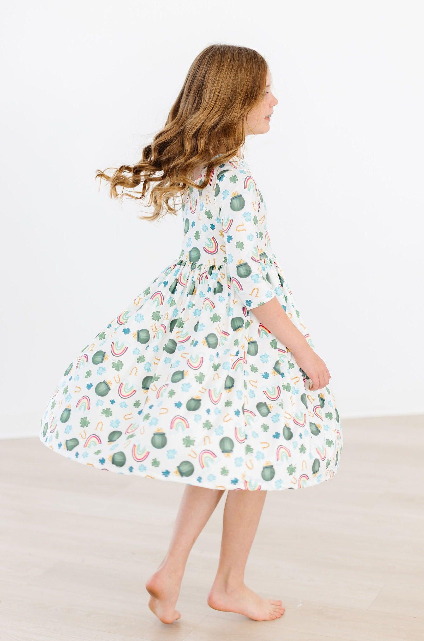 Luck Of The Irish Pocket Twirl Dress