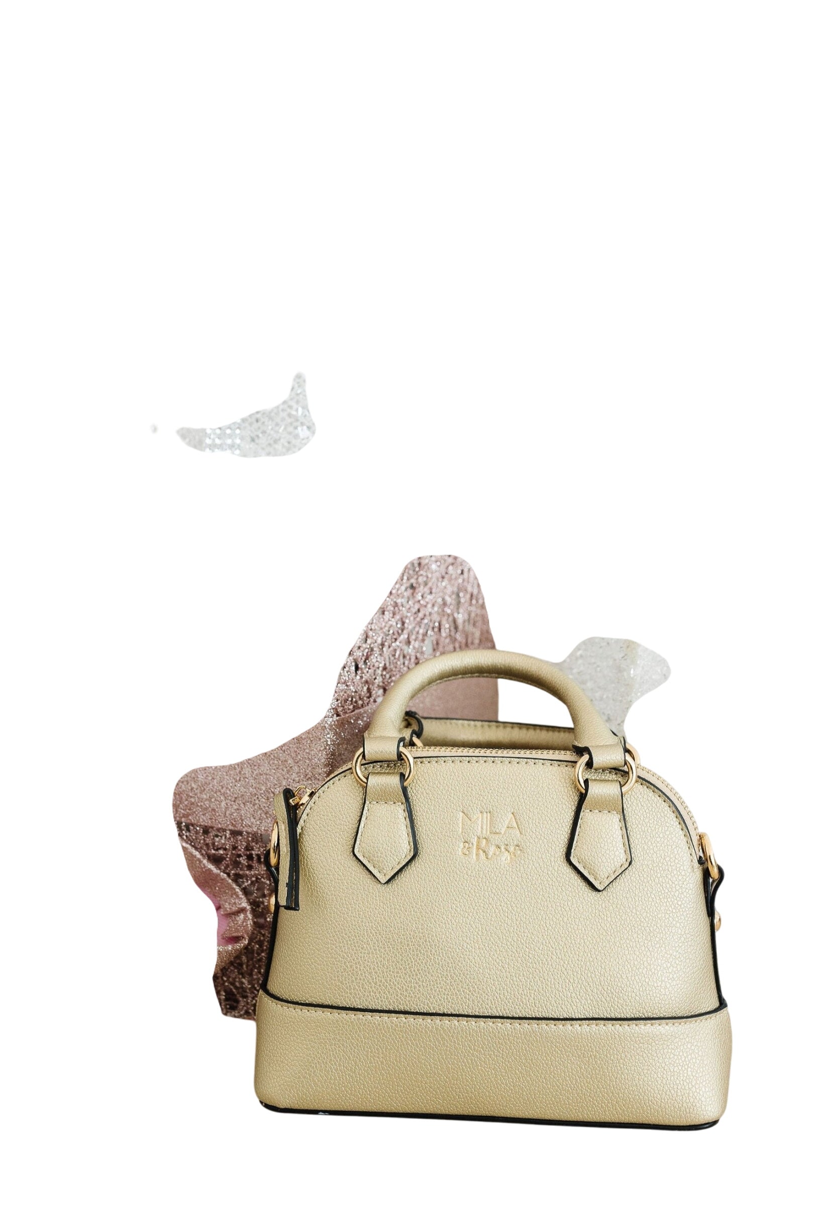 Gold Metallic Girl's Crossbody Purse