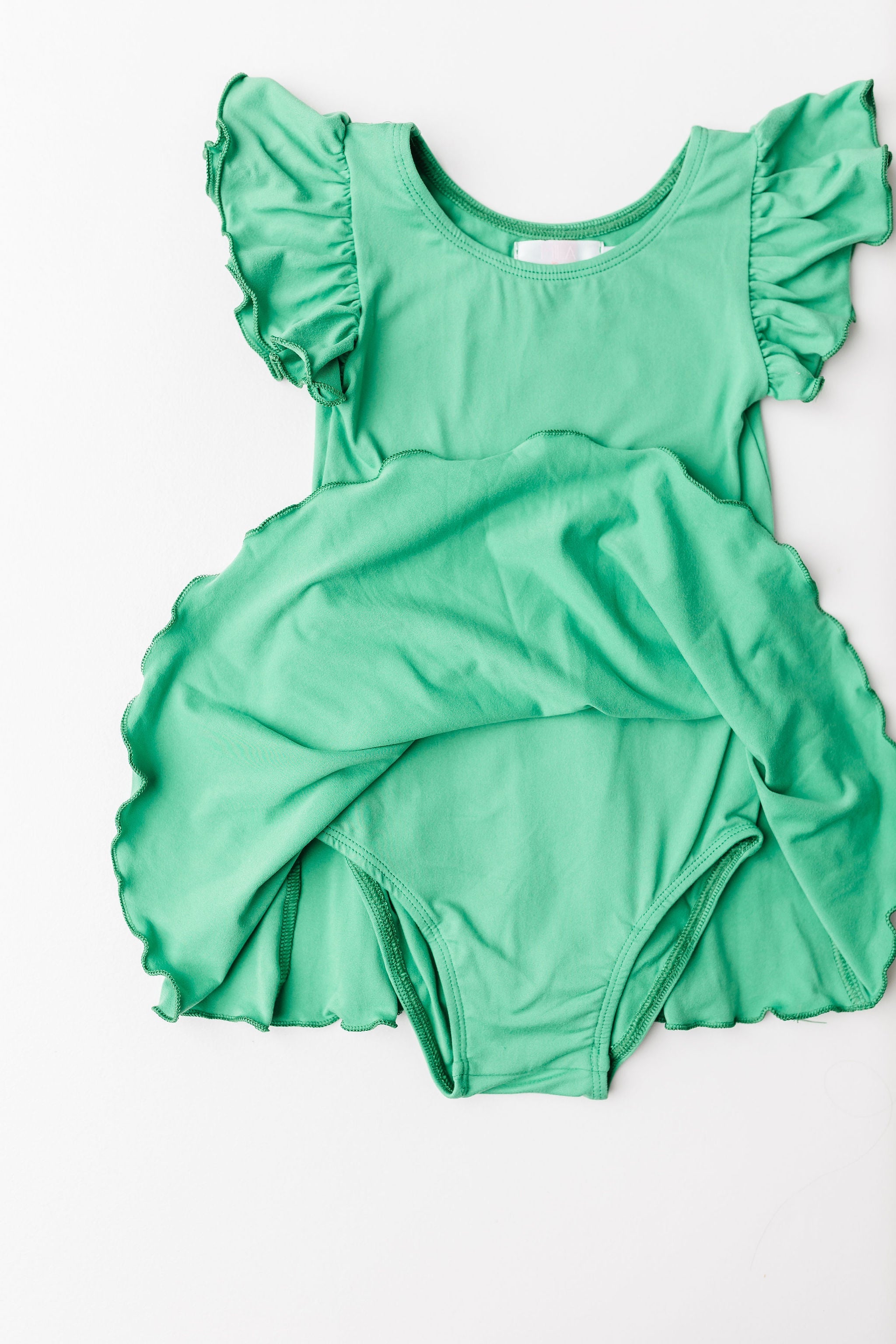 Kelly Green S/s Twirl Leotard