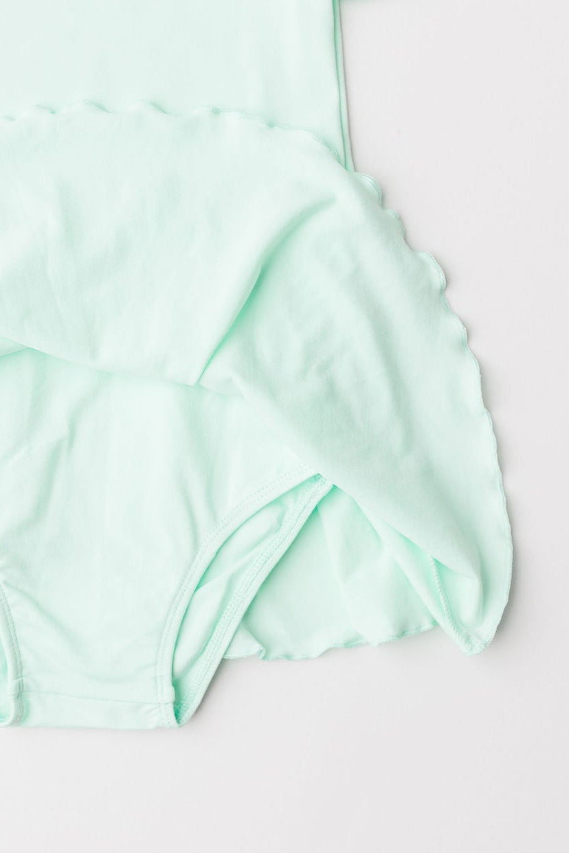 Pastel Green S/s Twirl Leotard