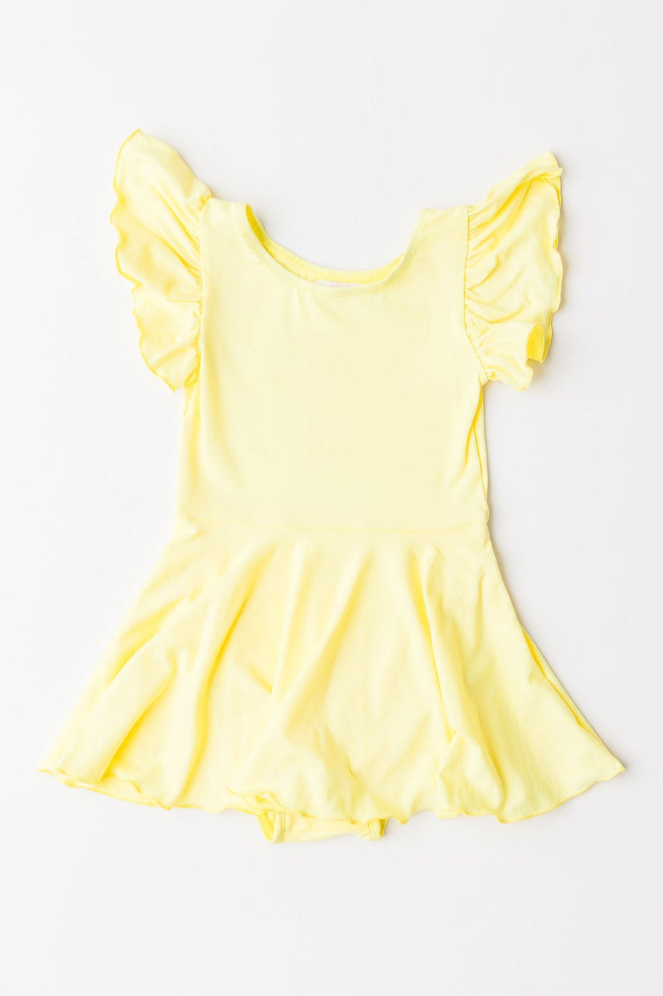 Yellow S/s Twirl Leotard