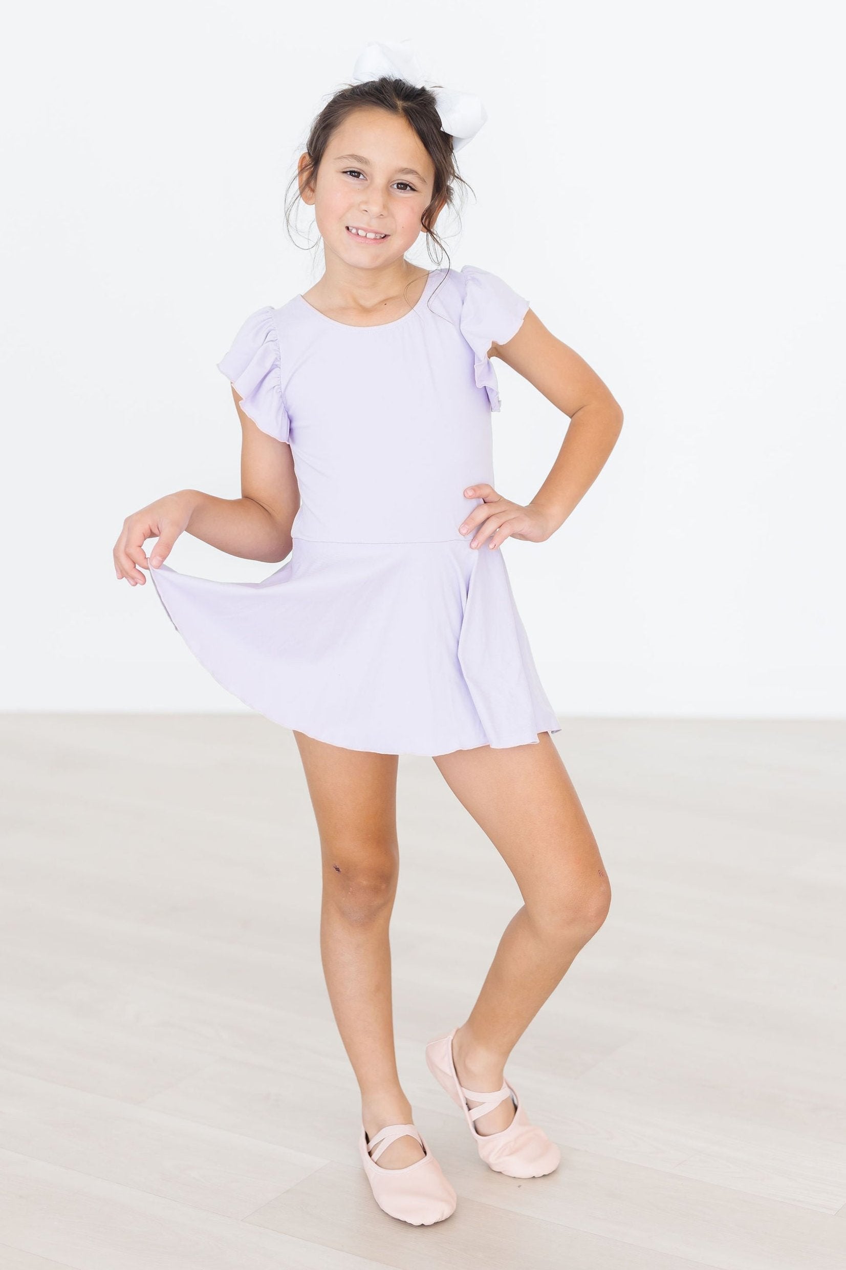 Lavender S/s Twirl Leotard