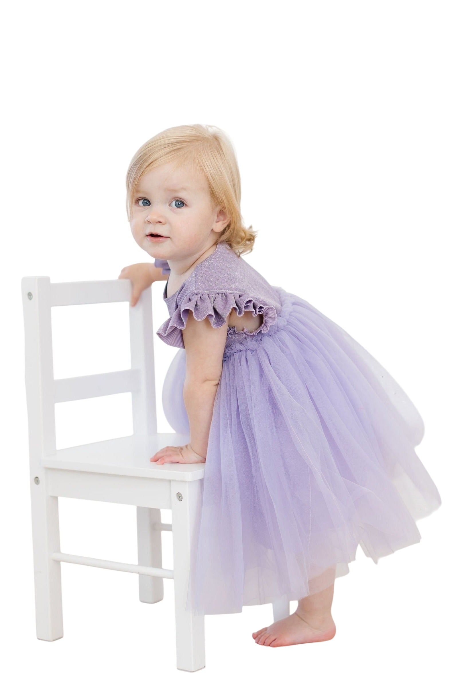 Lavender Shimmer Tutu Dress