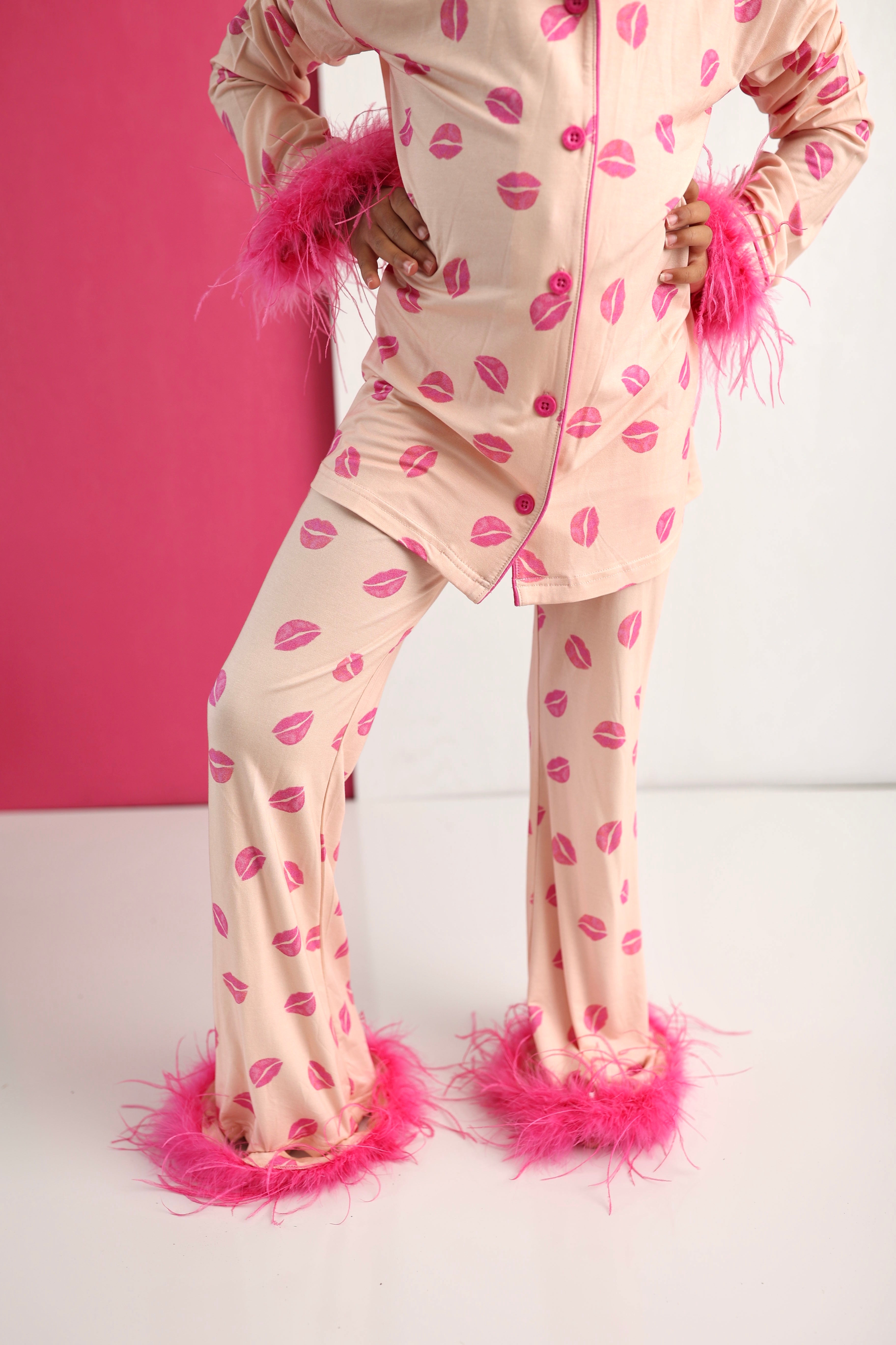 Pucker Up Girl's Flare Feathered Dream Set