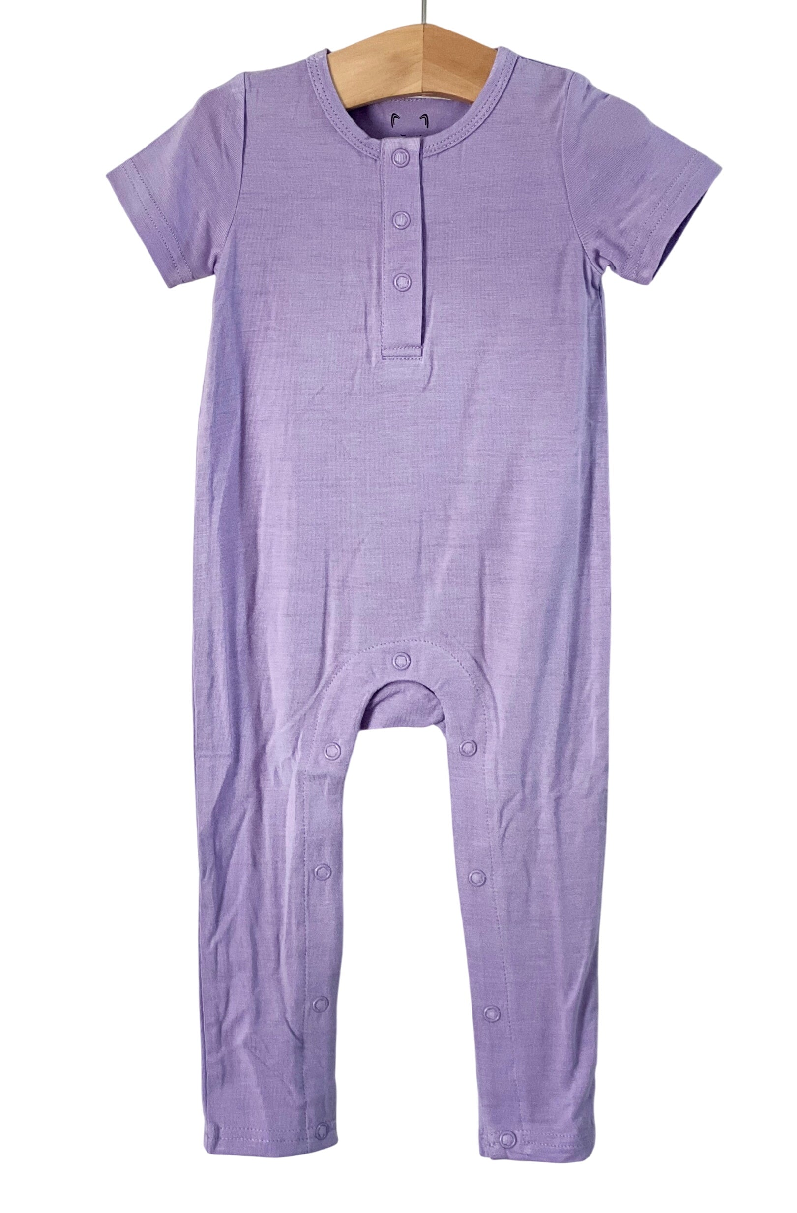 Orchid Purple Bamboo One Piece Snap Romper