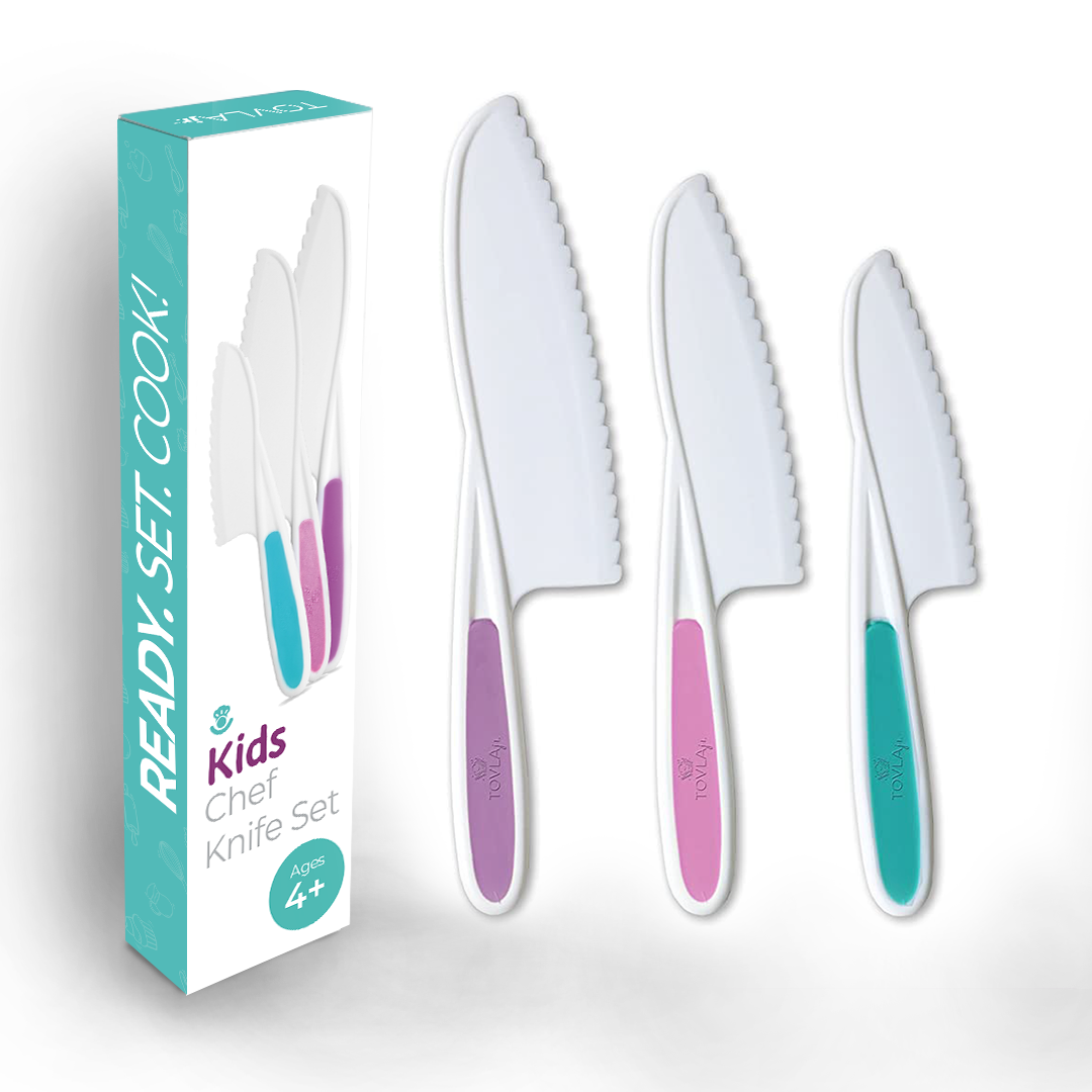 Tovla Jr. Kid-safe Knife Set | Safe Cooking Knives For Kids Ages 4+