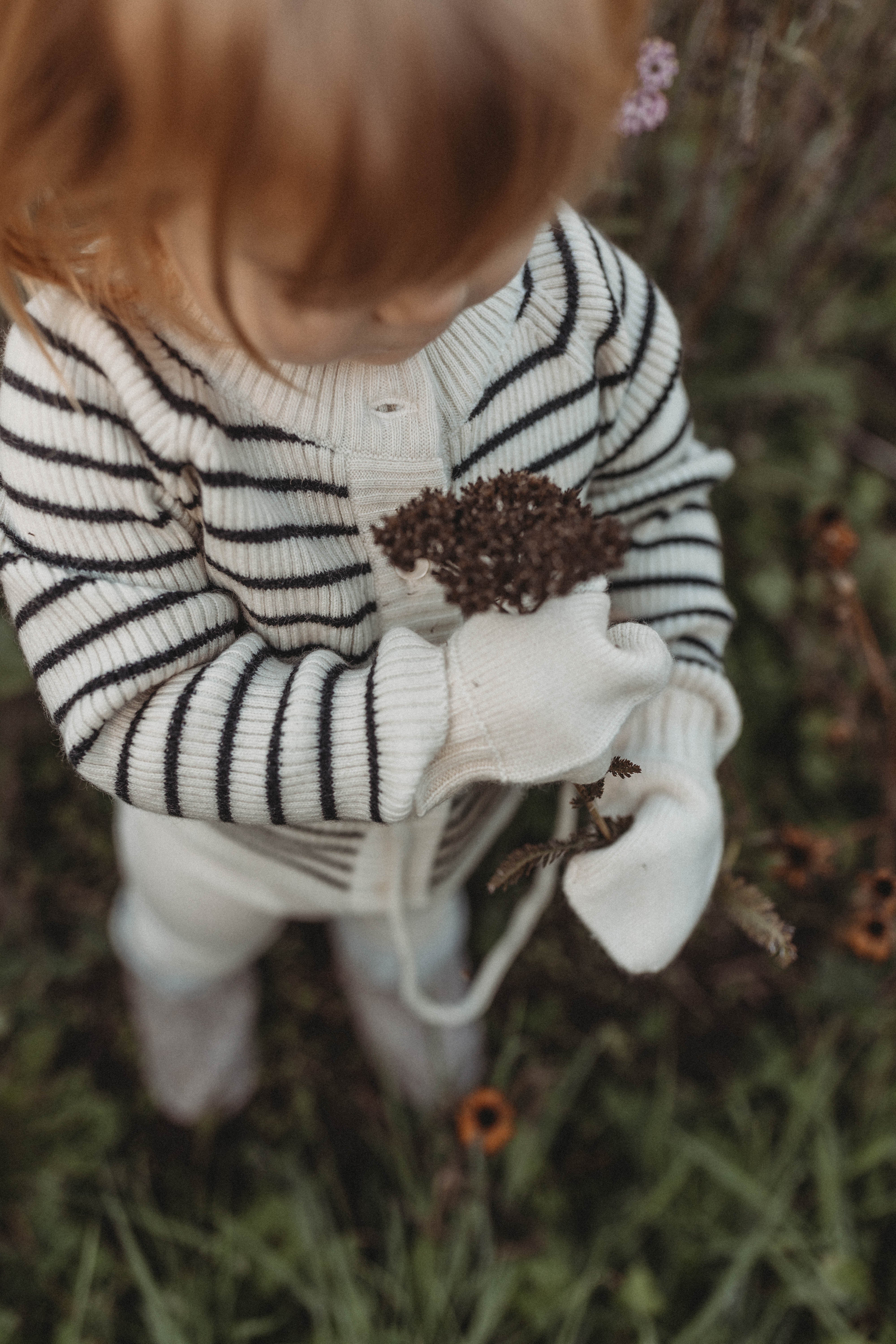 Cashmere Cardigan | Black/white