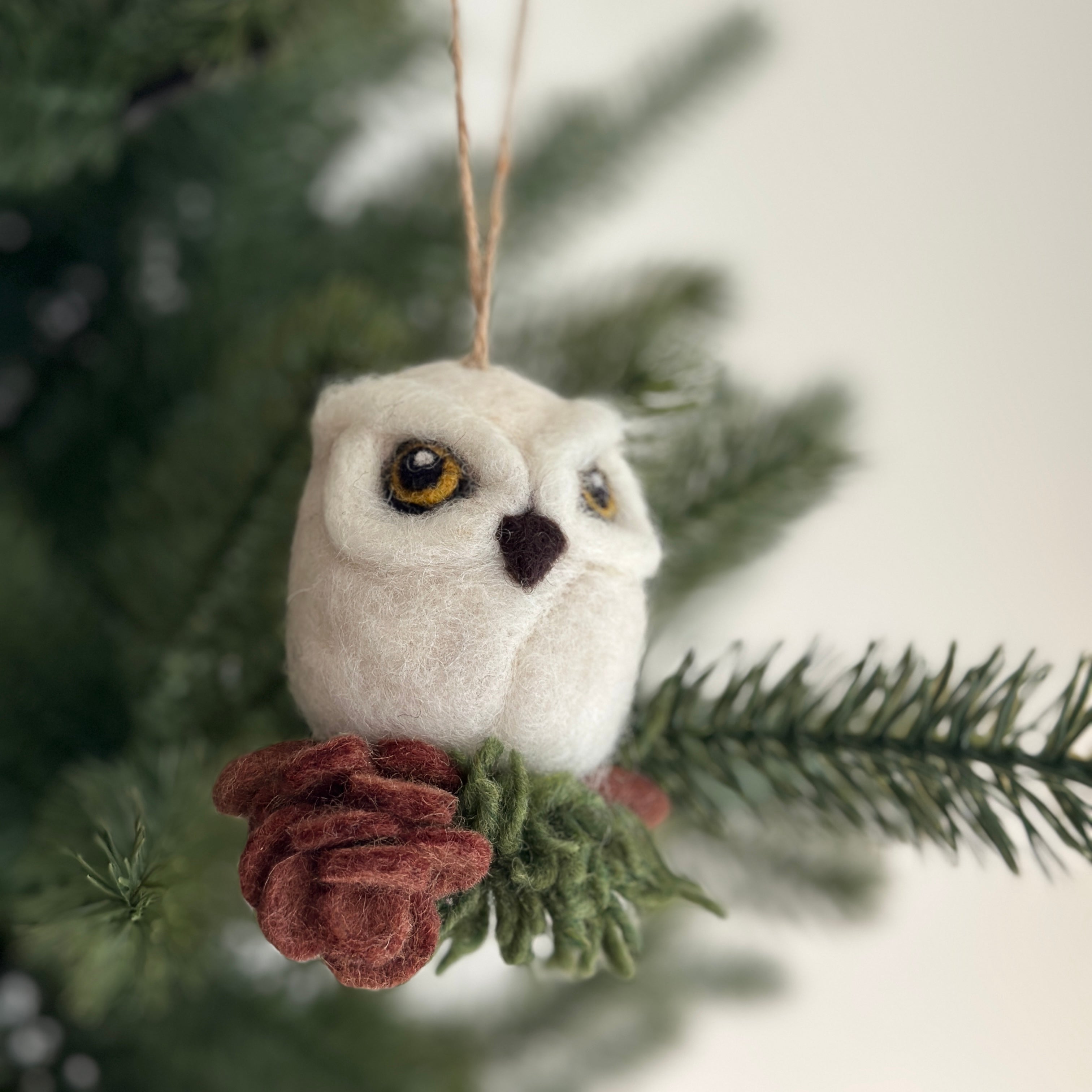 Felt Ornament - Needle Felted Owl