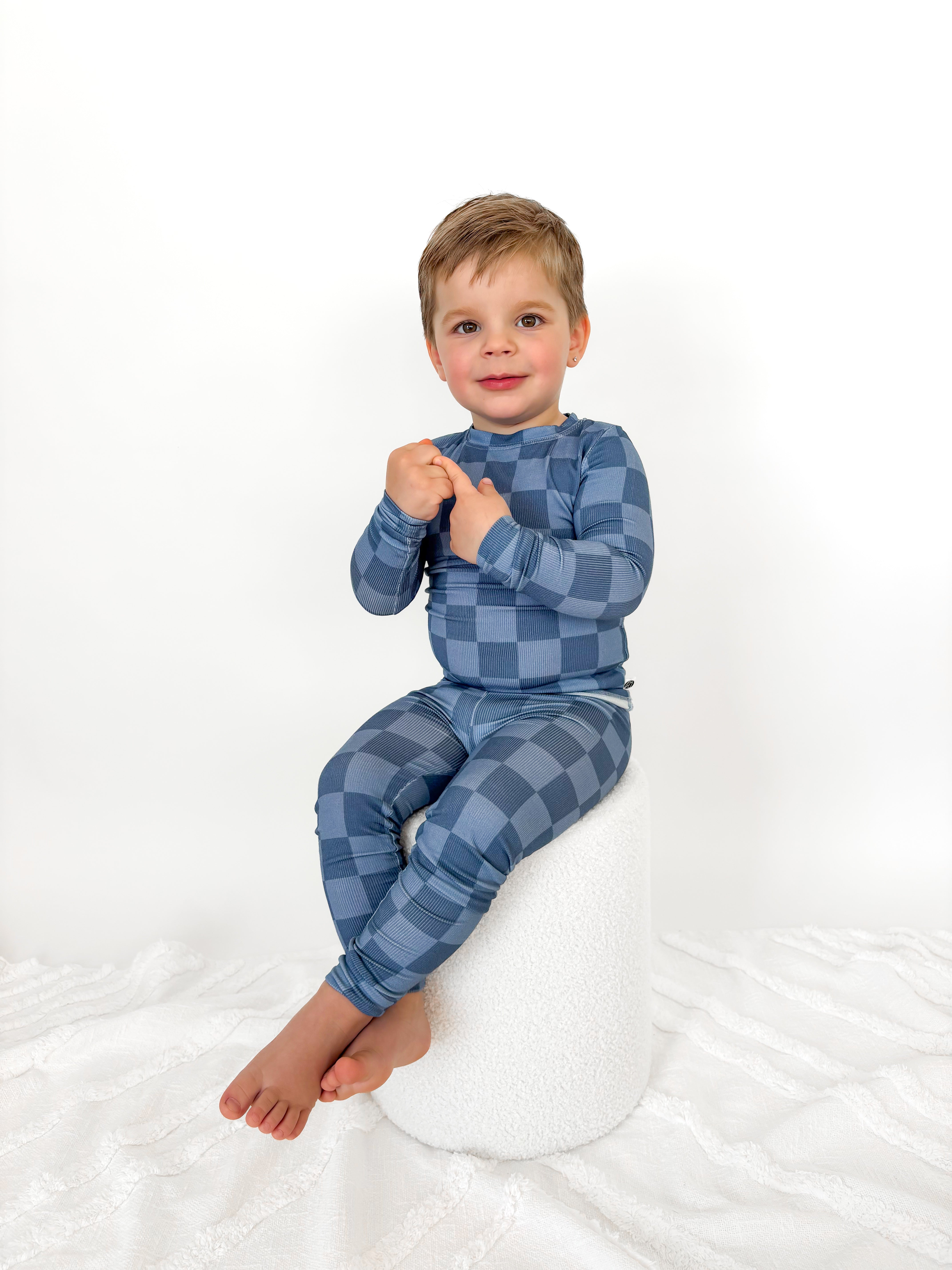Blue Check | Two Piece Set