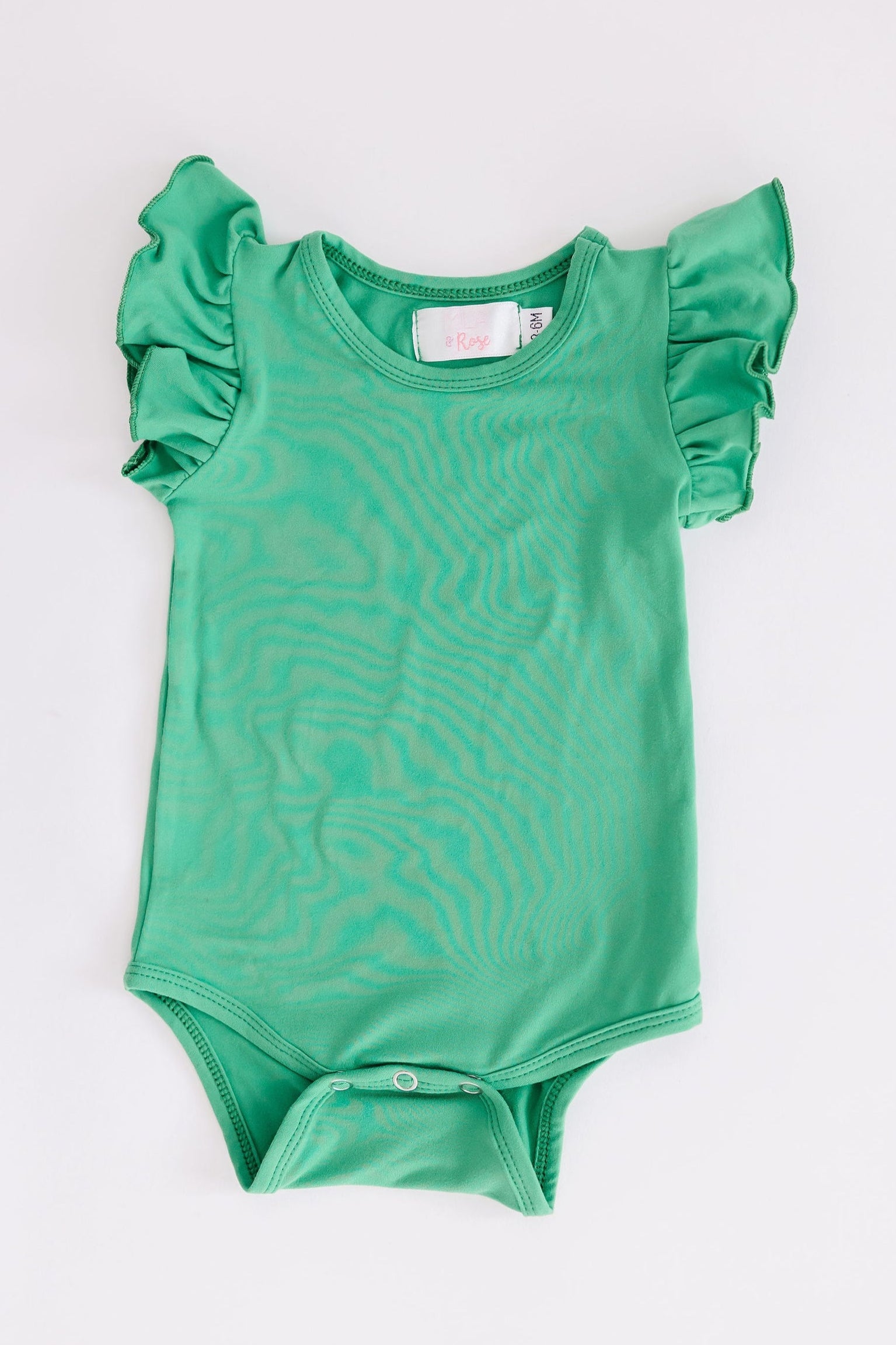 Kelly Green S/s Flutter Bodysuit