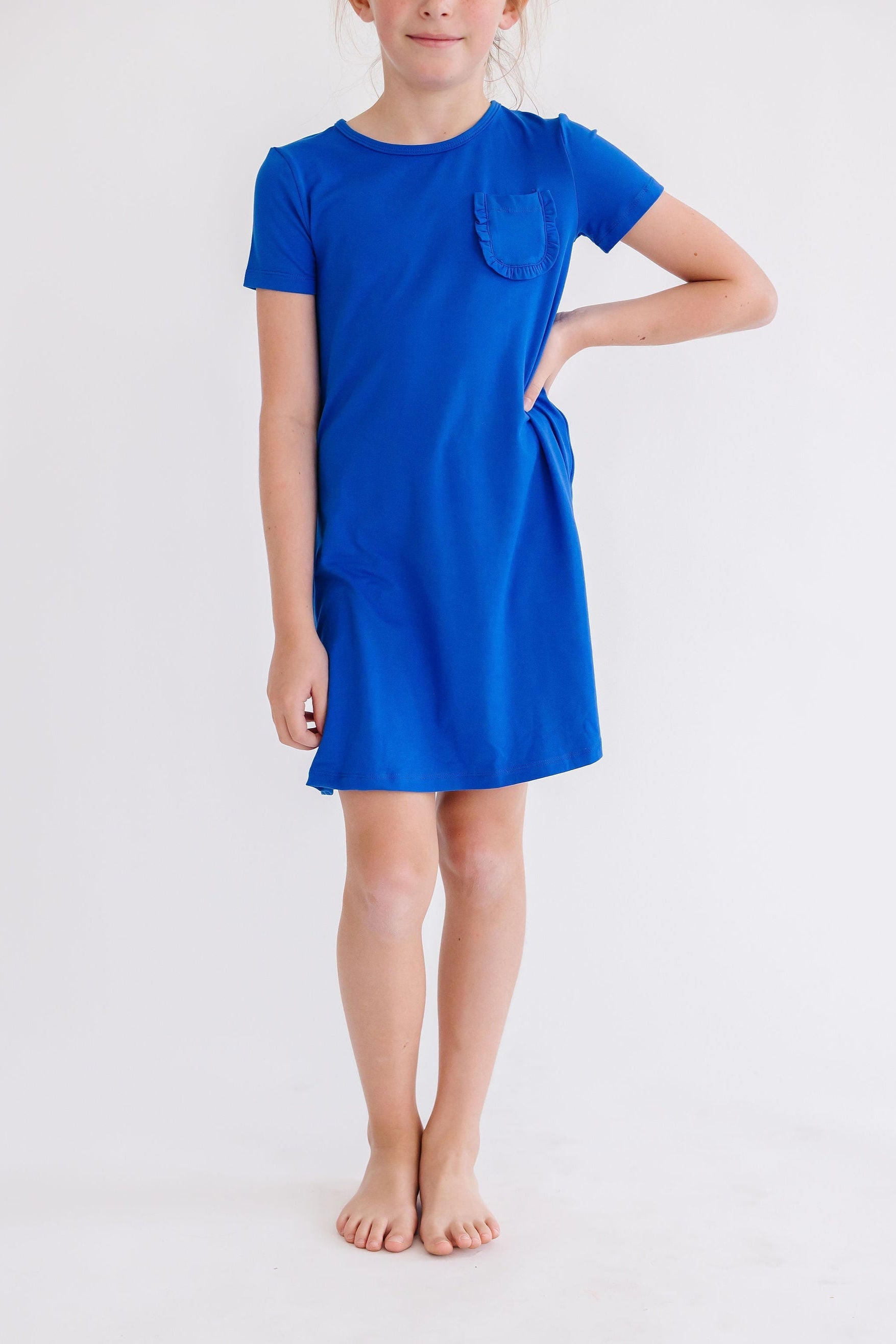 Royal Blue T-shirt Dress
