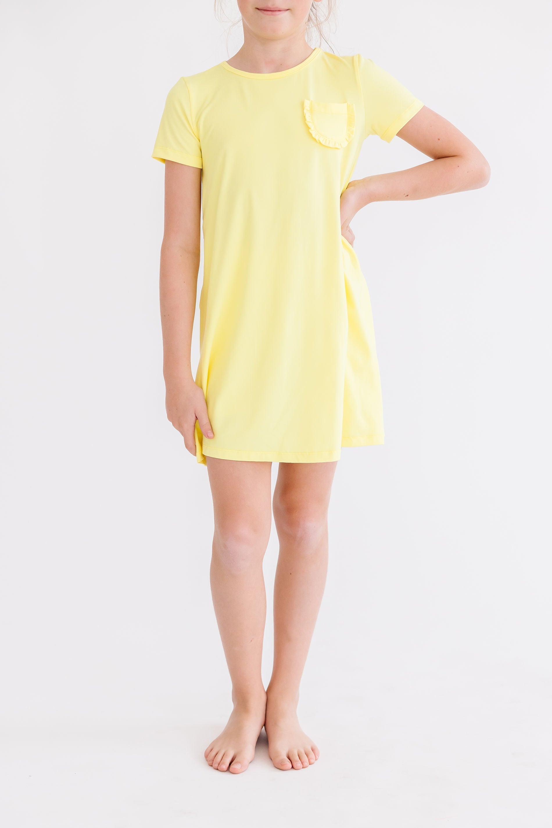 Yellow T-shirt Dress