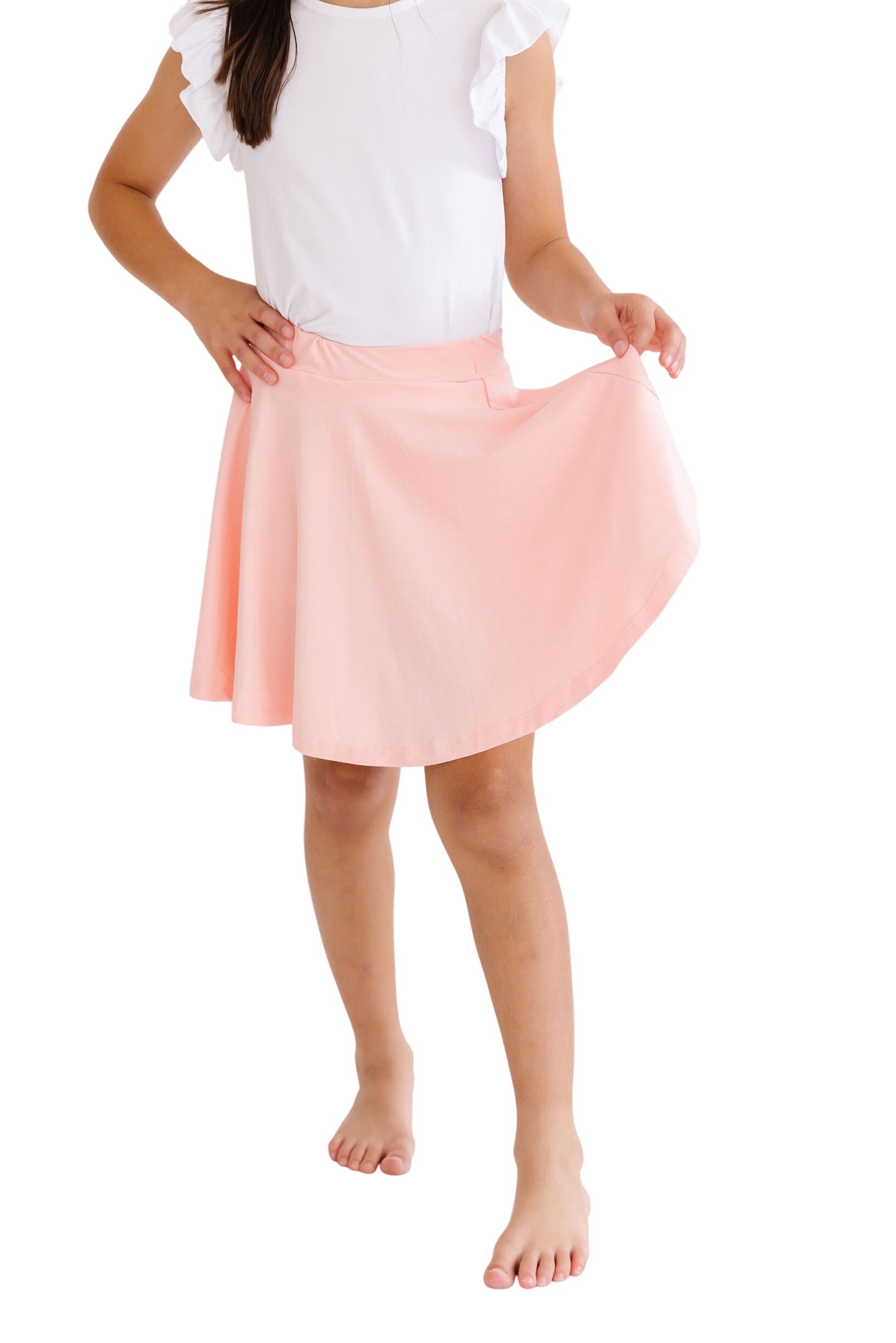Peach Twirl Skort