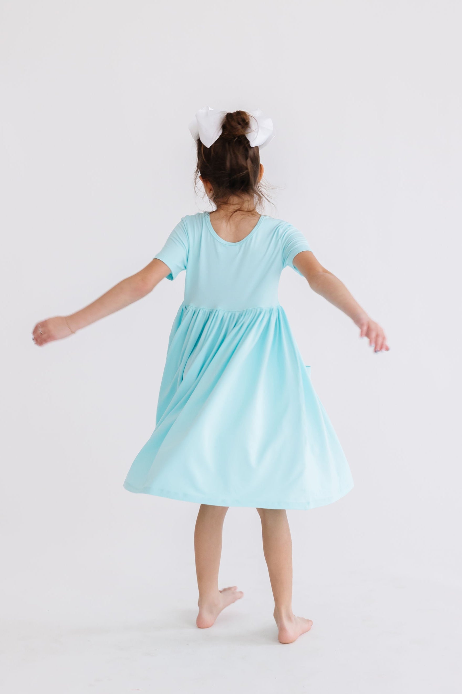 Aqua S/s Pocket Twirl Dress